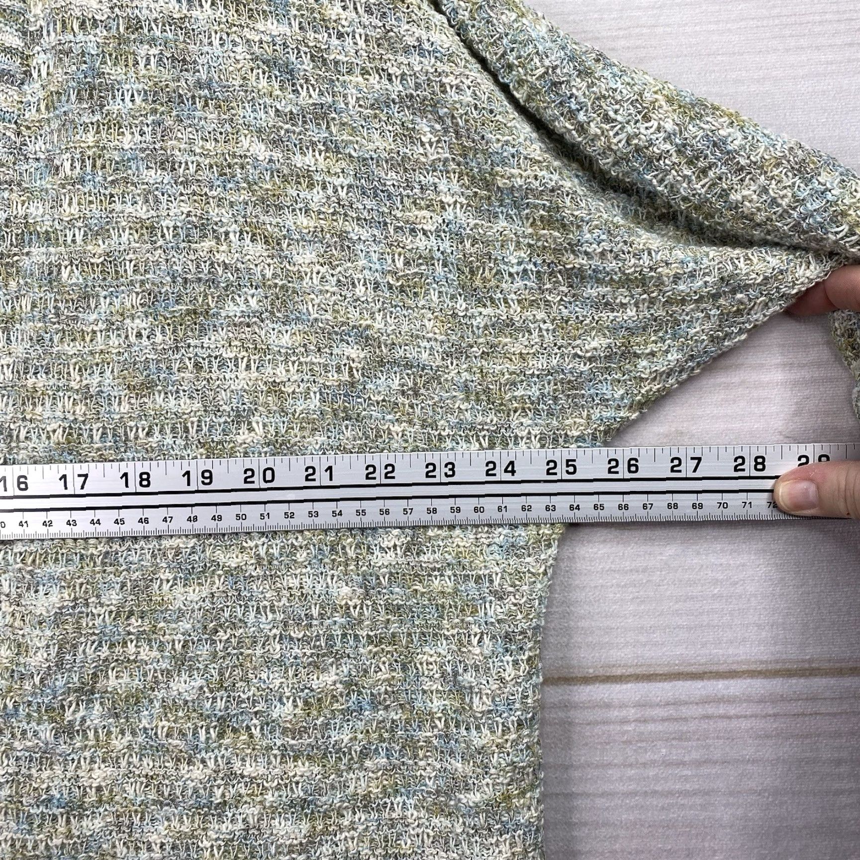 J. Jill J. Jill Cardigan Sweater Womens XL Open Front Short Sleeve Casual Knit Top Multicolor Size XL / US 12-14 / IT 48-50 - 7 Thumbnail