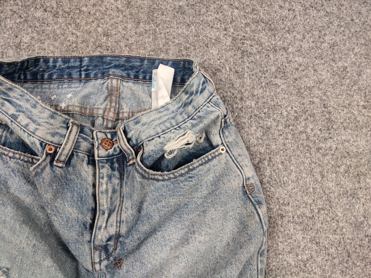 Hysteric Glamour × Ksubi × Vintage Ksubi Japan Design mini moss Distressed Denim Button skirt Size 24" / US 00 / IT 34 - 3 Thumbnail