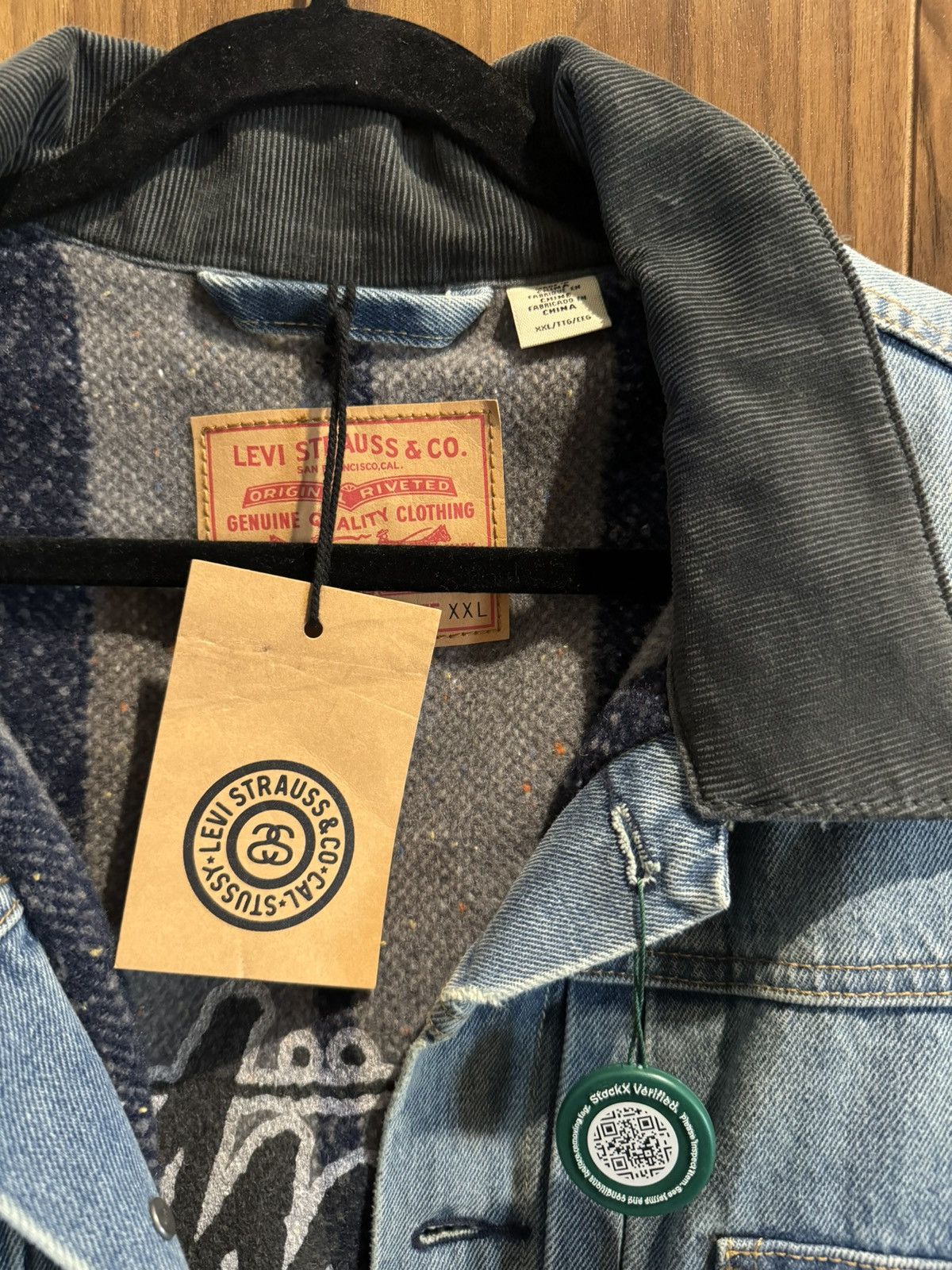 Levi's × Stussy Stussy x Levis Trucker Jacket XXL Size US XXL / EU 58 / 5 - 5 Thumbnail