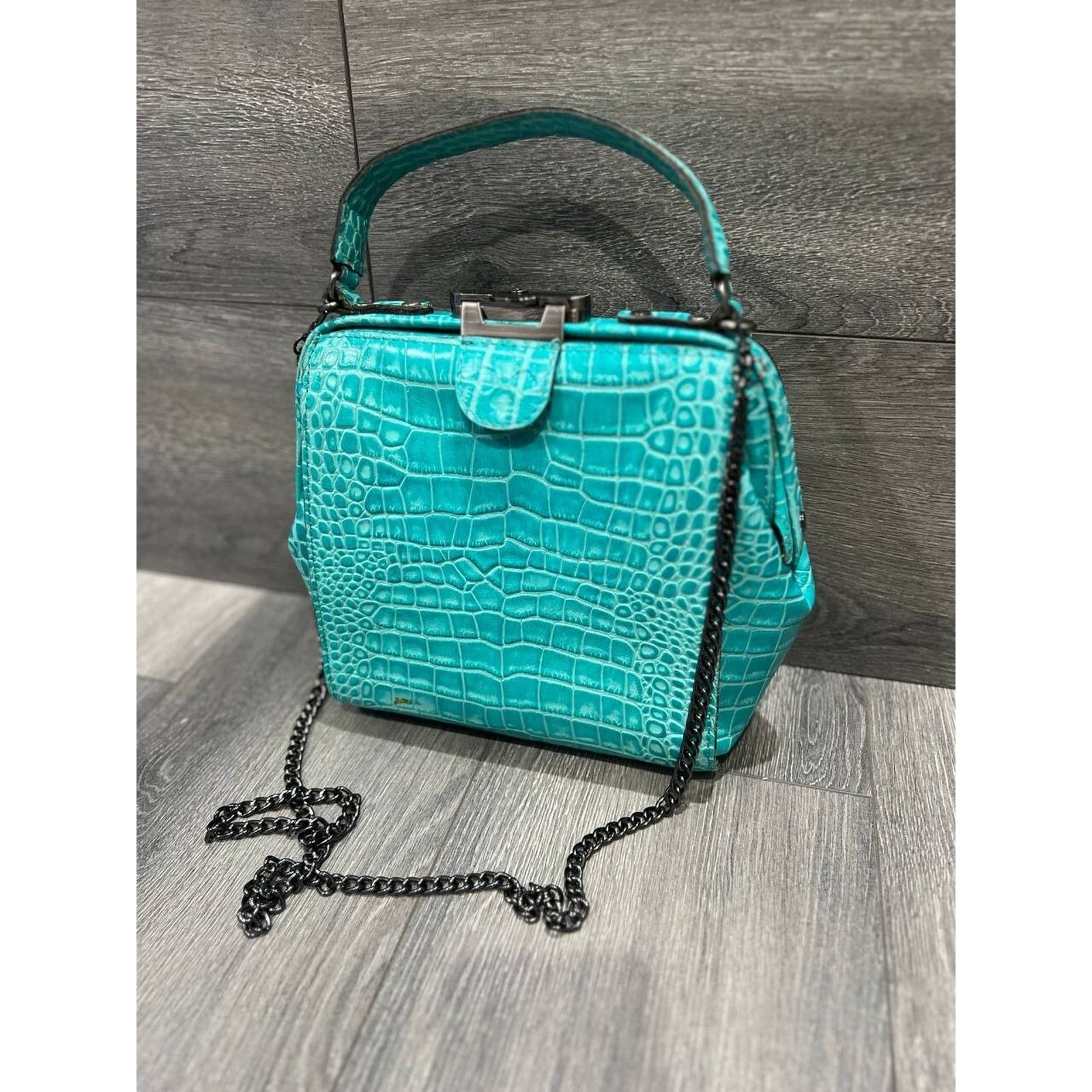 Patricia Nash Patricia Nash Nela NorthSouth Frame Tote green bag A386257 Size ONE SIZE - 3 Thumbnail