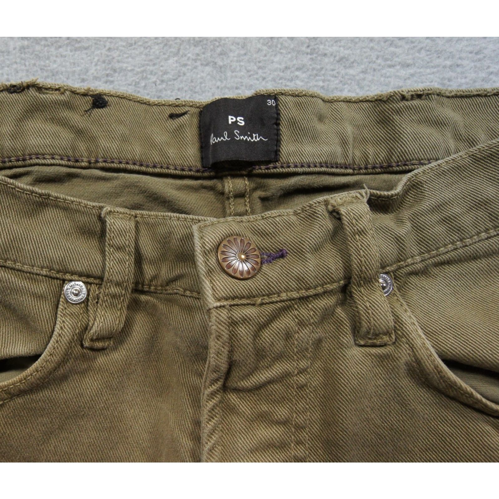 Paul Smith Paul Smith Pants Mens 30 Green Jeans Stretch Tapered Fit Adult Casual Size US 33 - 6 Thumbnail