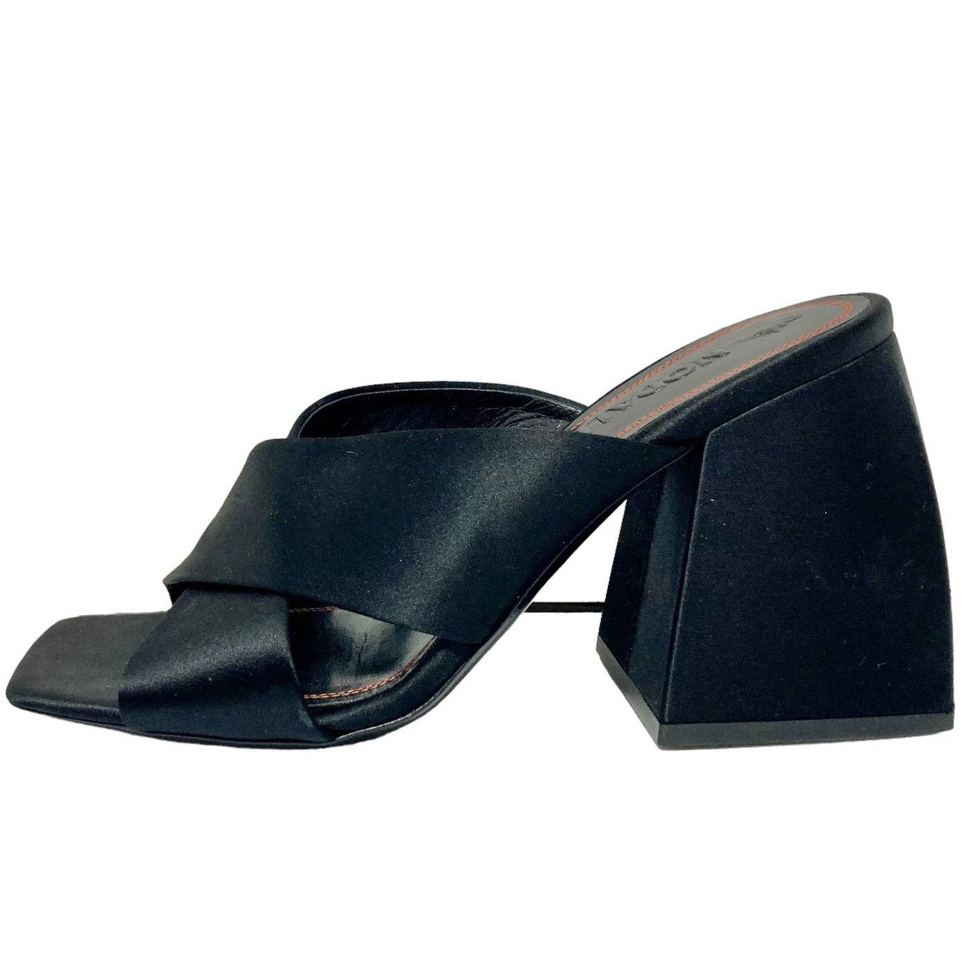 Nodaleto Nodaleto Bulla Banks Block Heel Sandals EU sz38 black satin Size US 8 / IT 38 - 11 Thumbnail
