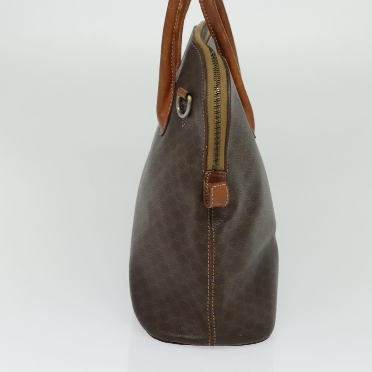 Celine CELINE Macadam Canvas Hand Bag Pvc Leather Brown Gold Size ONE SIZE - 5 Thumbnail