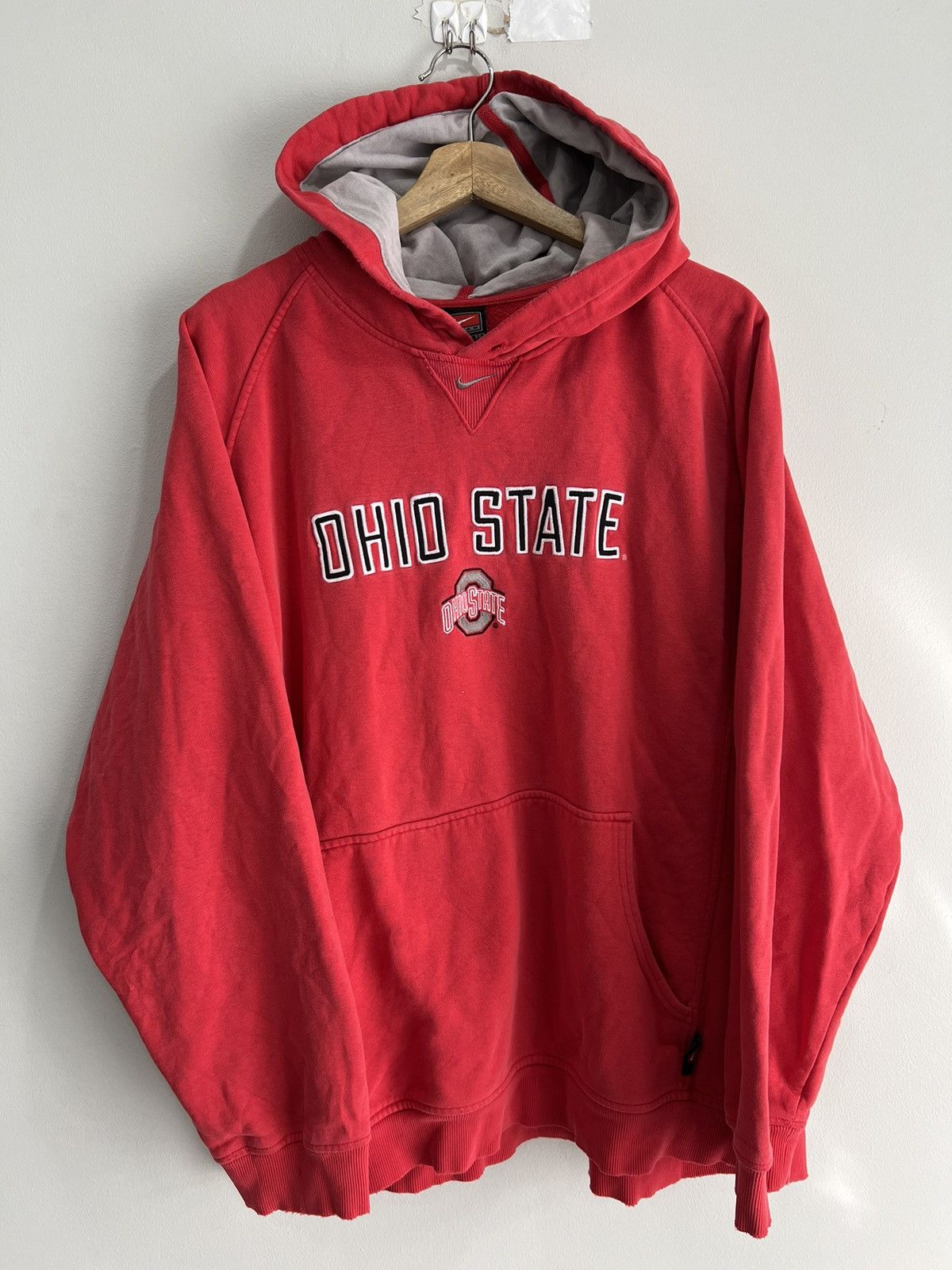 Nike Vintage Nike Center Swoosh Hoodie Check Size US XL / EU 56 / 4 - 1 Thumbnail