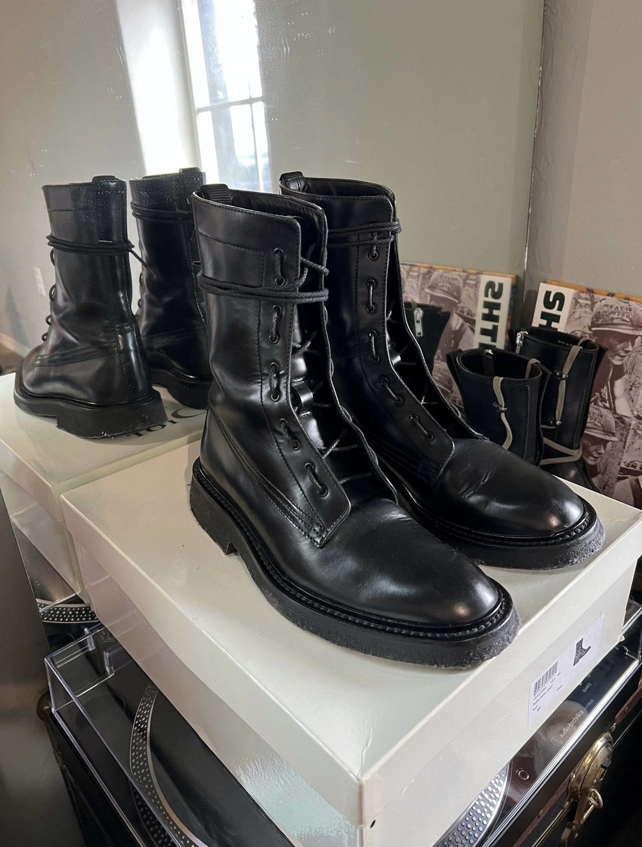 Pre-owned Dior 07 Navigate Combat Boots In Black