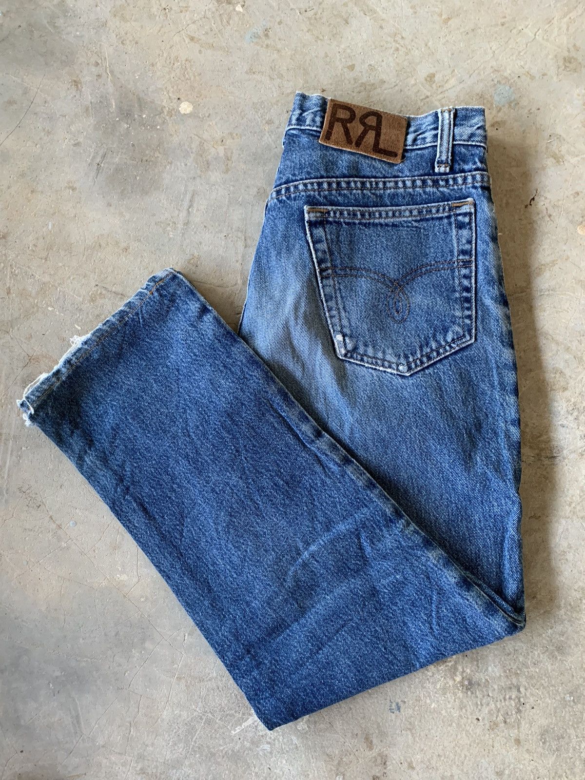 RRL Ralph Lauren Vintage Double RRL Ralph Lauren Made In Usa Distressed Denim Size US 30 / EU 46 - 4 Thumbnail