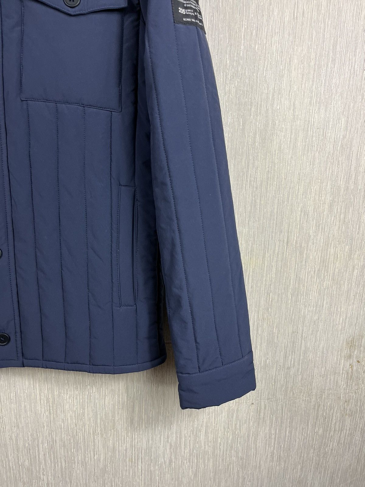 Designer × ECOALF Ecoalf light down jacket button navy puffer recycled nylon Size US M / EU 48-50 / 2 - 7 Thumbnail