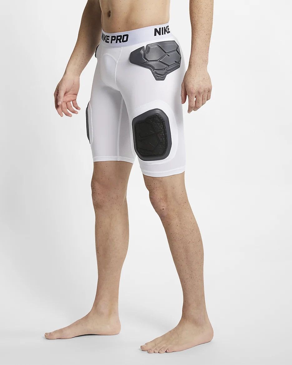 Nike Nike Pro HyperStrong Football Padded Shorts White/Black Size US 30 / EU 46 - 3 Thumbnail