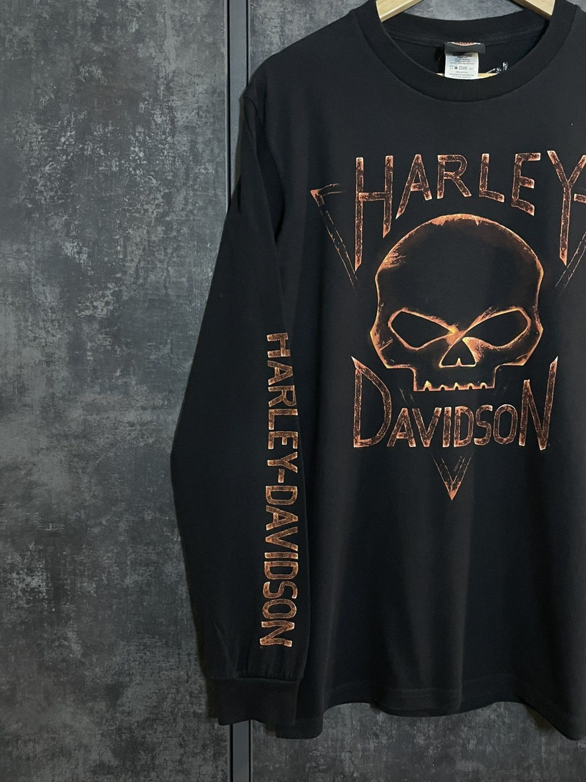 Harley Davidson Crazy Vintage Harley Davidson Skull Longsleeve 3D Emblem USA Size US M / EU 48-50 / 2 - 6 Thumbnail