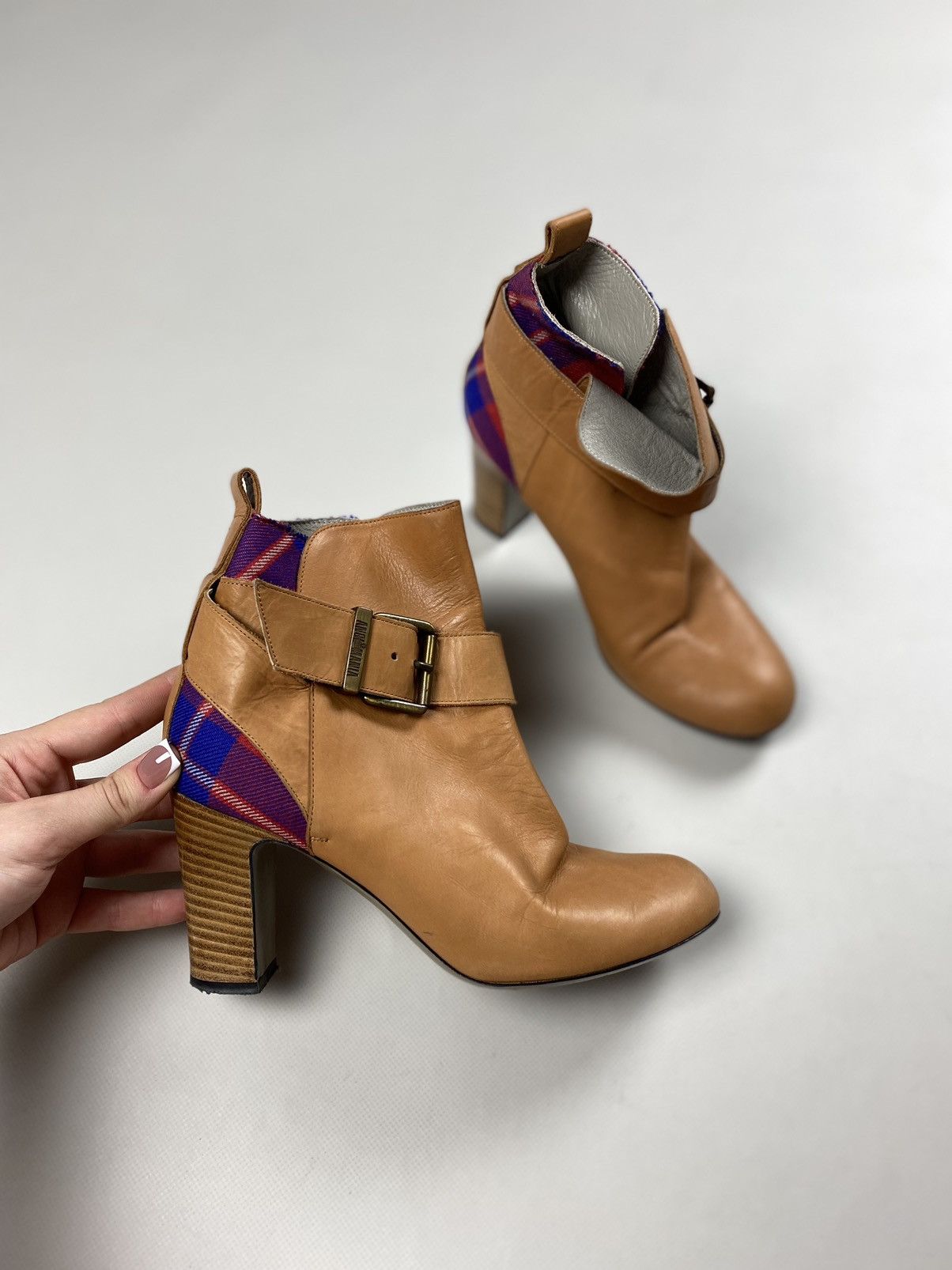 Vivienne Westwood Vivienne Westwood Anglomania leather tartan heeled boots Size US 6 / IT 36 - 9 Thumbnail