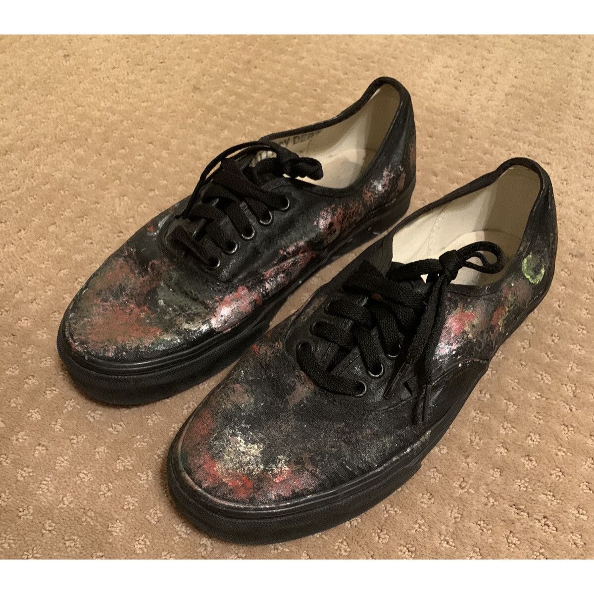 Gallery Dept. Gallery Dept. New Paint Splatter Canvas Sneakers Black Multi Size US 8 / EU 41 - 2 Thumbnail