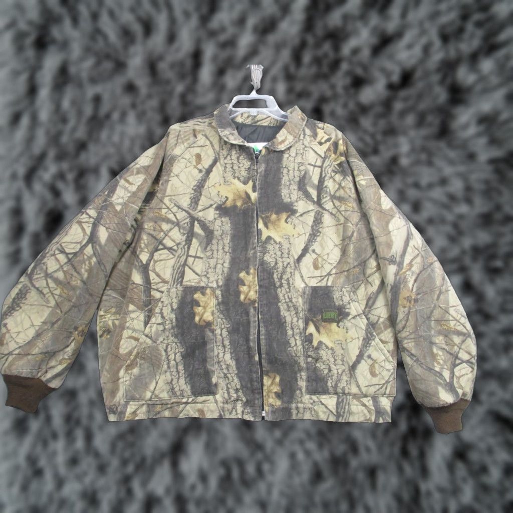 Realtree VTG Liberty Jacket Mens 2XL Realtree Hardwoods Camo Hunting Quilted Made USA Size US XXL / EU 58 / 5 - 1 Thumbnail