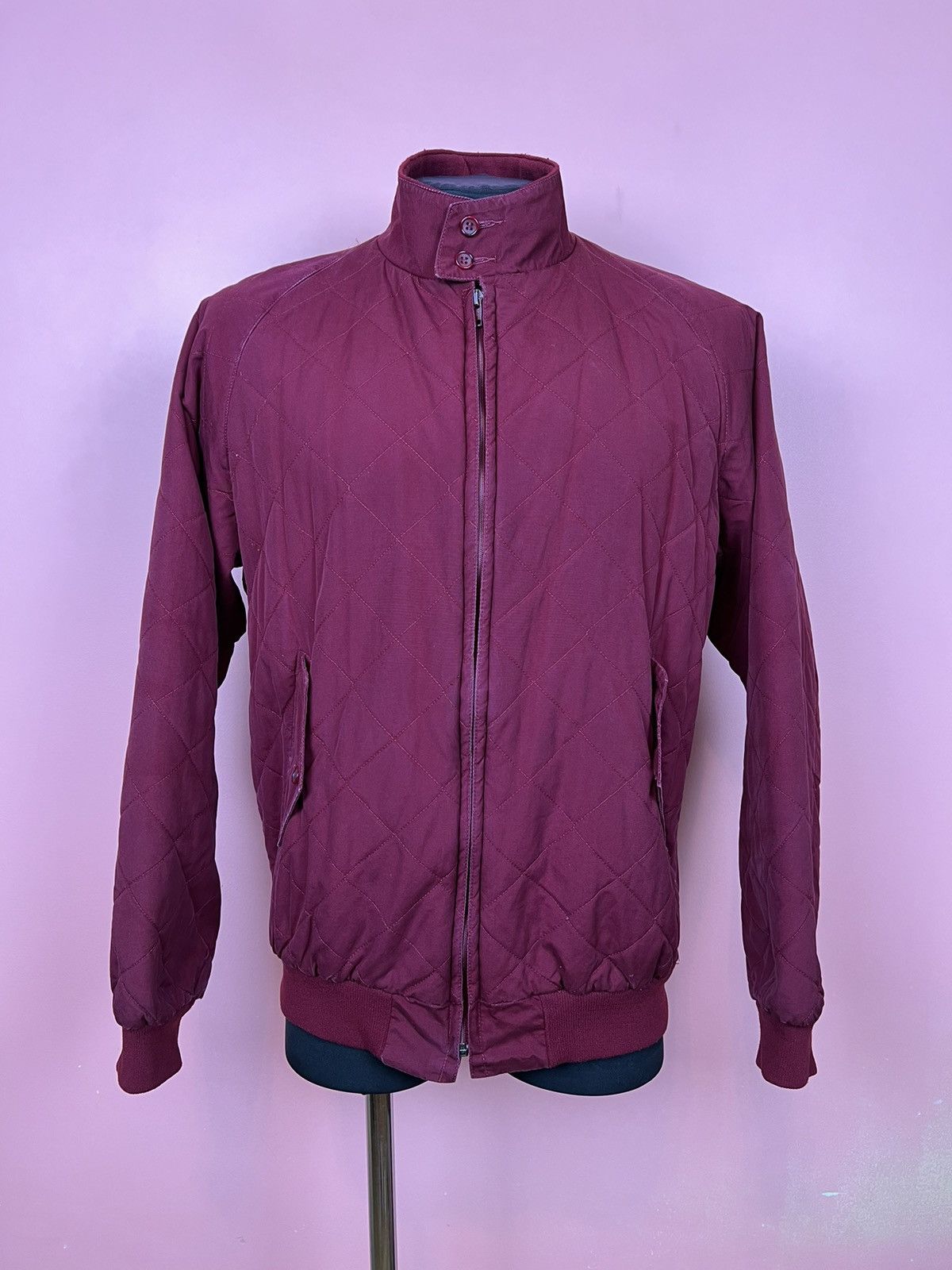 Designer Baracuta vintage quilted jacket rare bomber red Size US M / EU 48-50 / 2 - 1 Thumbnail