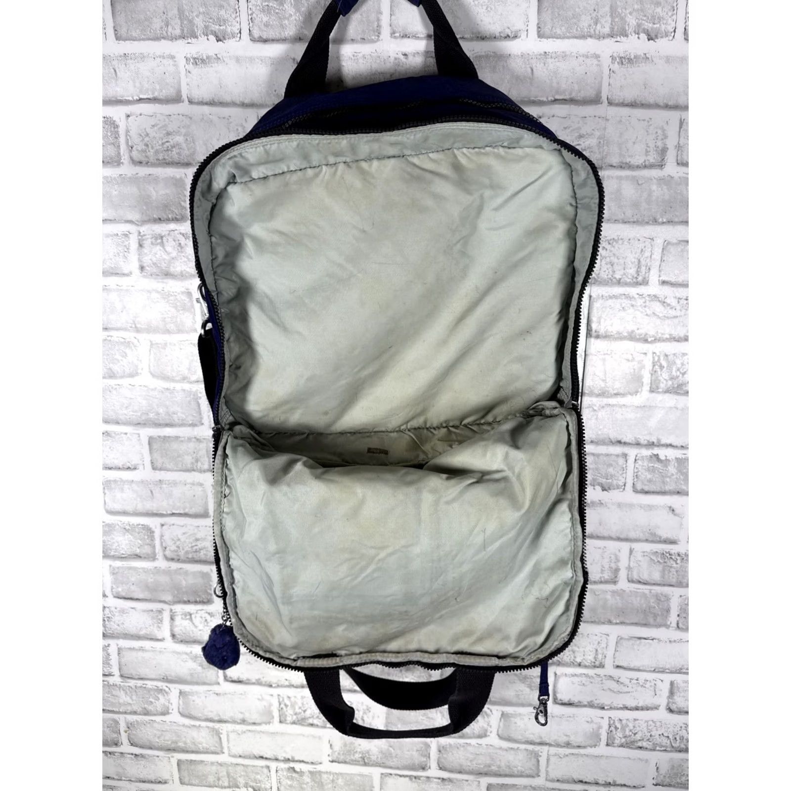 Vintage KIPLING Purple Duffle Bag 15”x14” Women Nylon Purple Duffle Bag 15”x14” Womens Size ONE SIZE - 6 Thumbnail