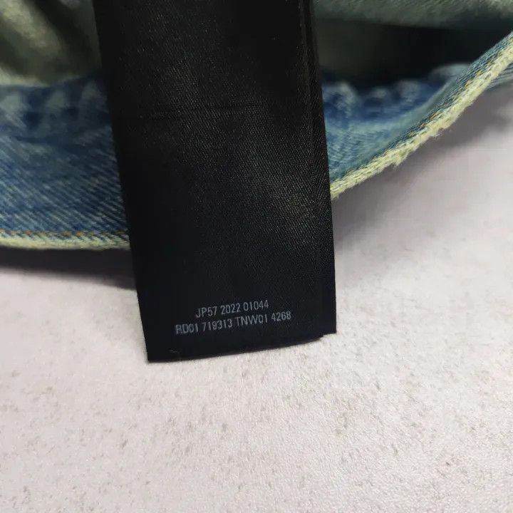 Balenciaga Balenciaga Denim Long Sleeve Hooded Jacket 0079-2507 Size US M / EU 48-50 / 2 - 2 Thumbnail