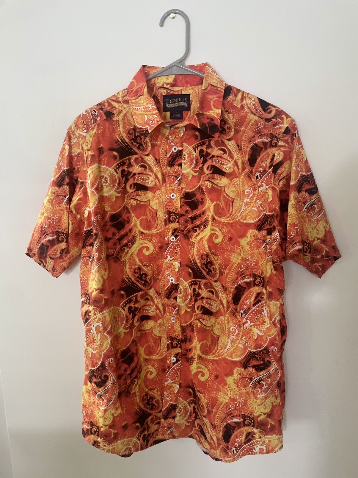 Cremieux Men's Cremieux Baroque / Paisley Statement Shirt - L Size US L / EU 52-54 / 3 - 1 Thumbnail