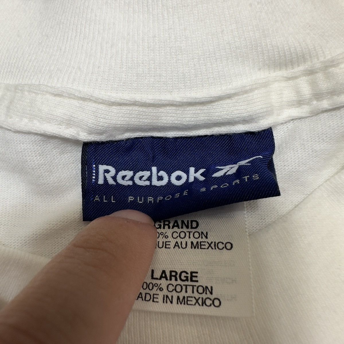 Reebok × Vintage Vintage Reebok tee Size US L / EU 52-54 / 3 - 4 Thumbnail