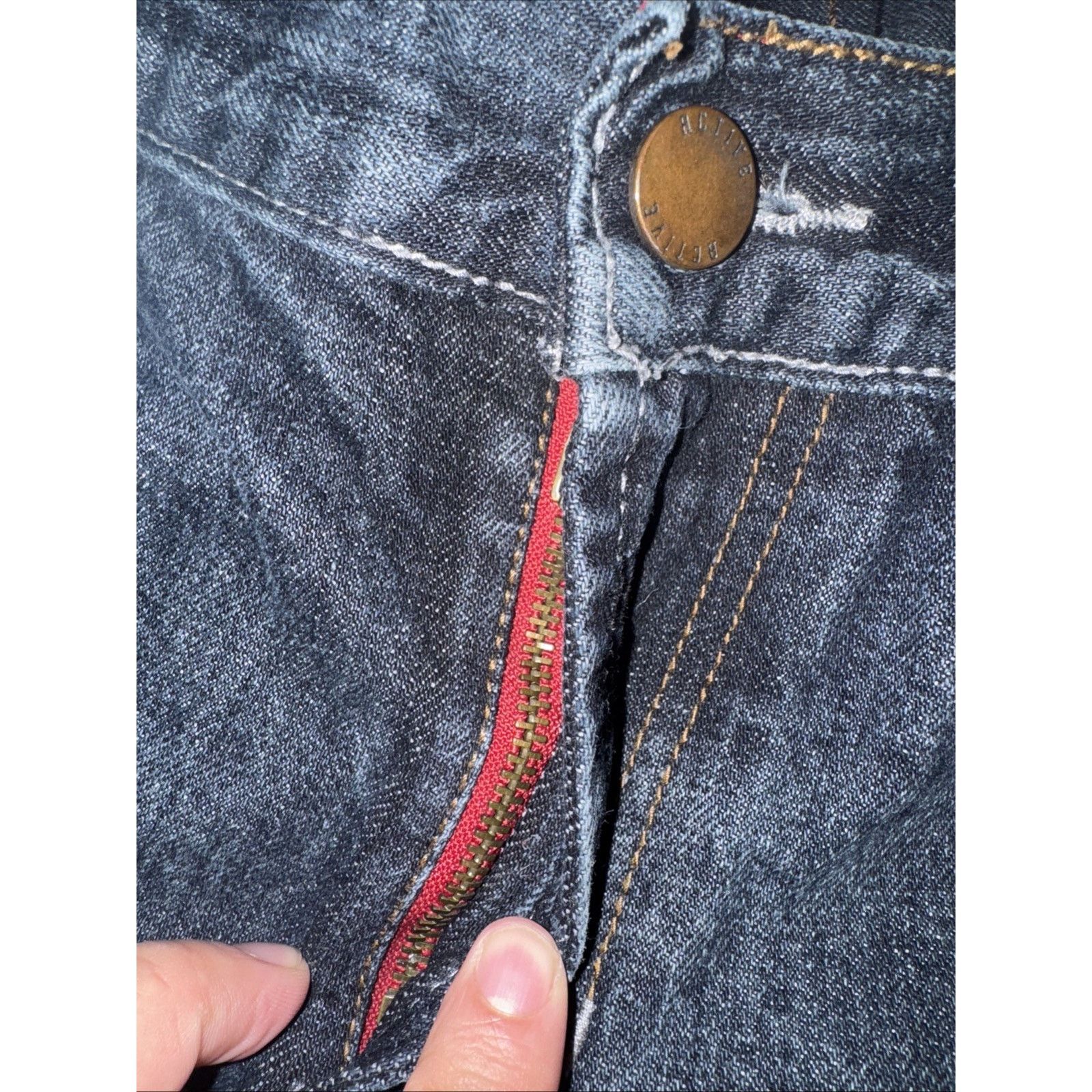 Vintage Active Ride Shop Revolt Denim Jeans 32x33 Dark Wash Skate Size US 32 / EU 48 - 4 Thumbnail