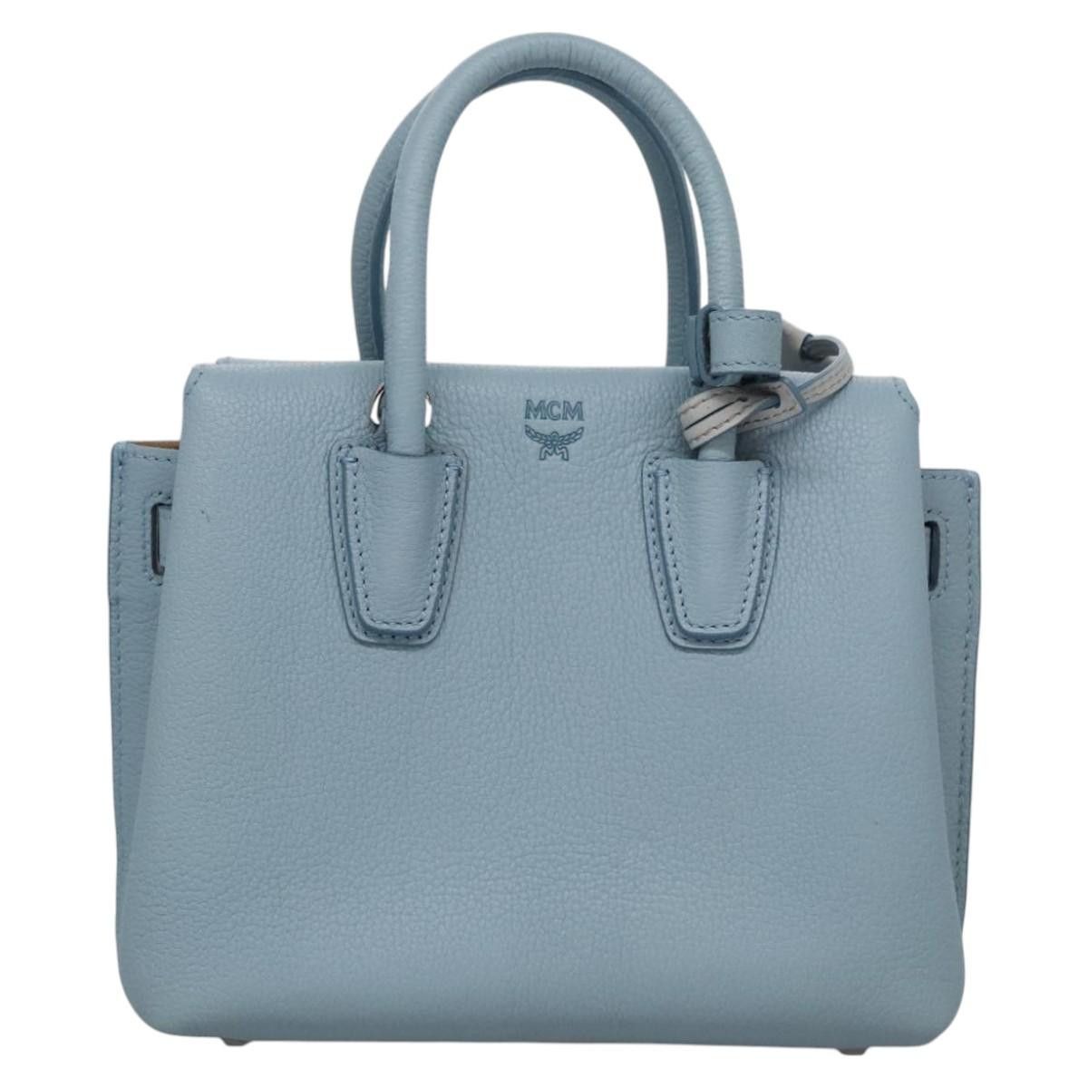 MCM Milla Blue Leather Handbag (Pre-Owned) Size ONE SIZE - 1 Thumbnail