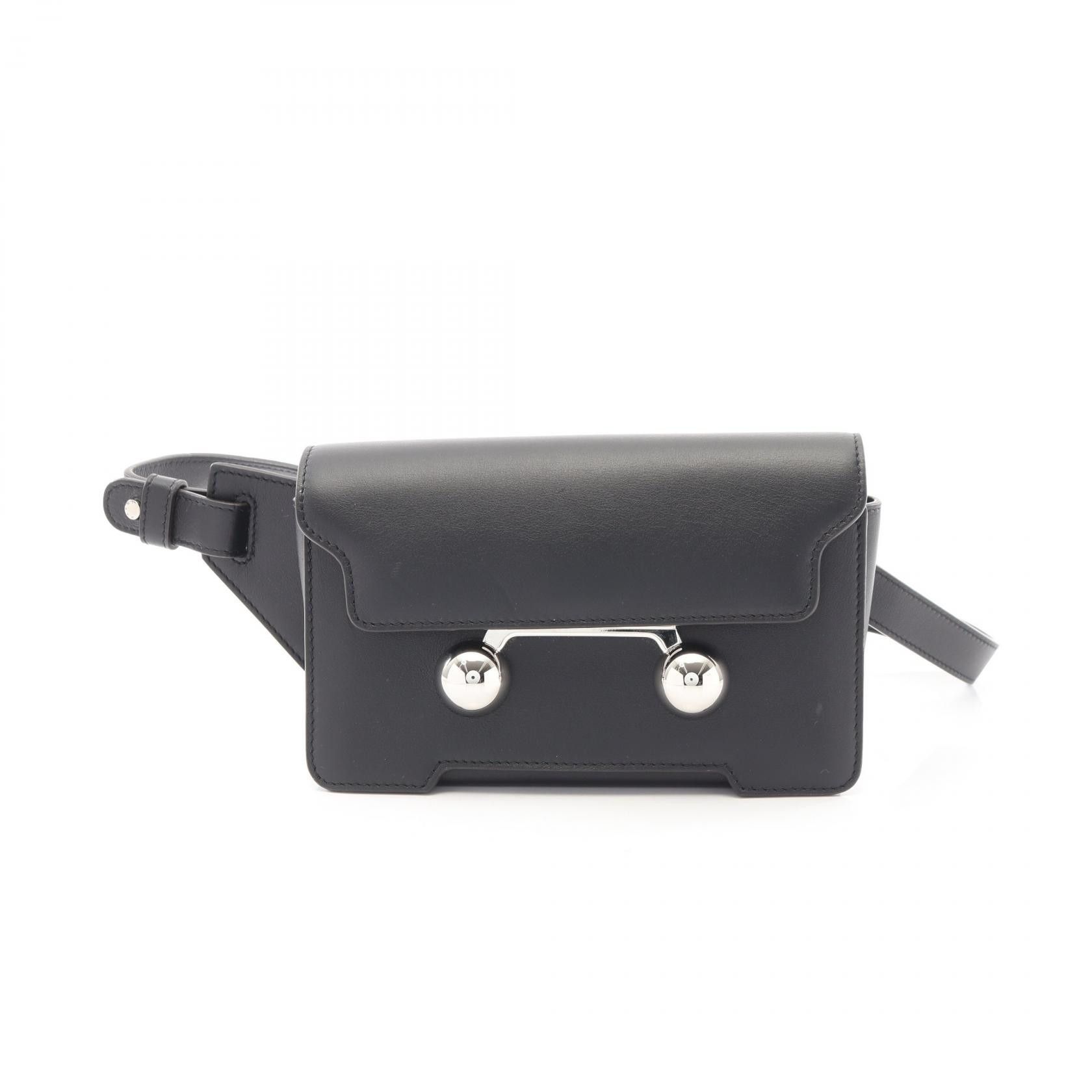 Marni Marni Marni Trunkaroo Leather Waist Bag Leather Belt Bag MUMQ0022U0 DUTY FREE for USA Size ONE SIZE - 1 Thumbnail