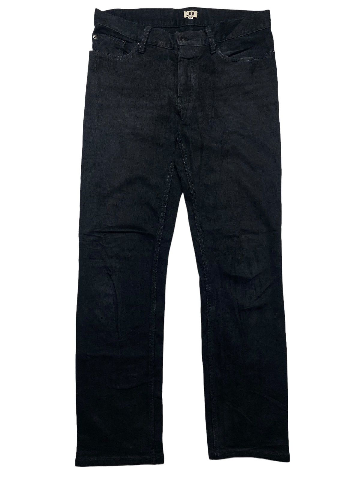 image of Le Grande Bleu L G B 2000S L.g.b - Dark Bysson Denim Pants in Black, Men's (Size 30)