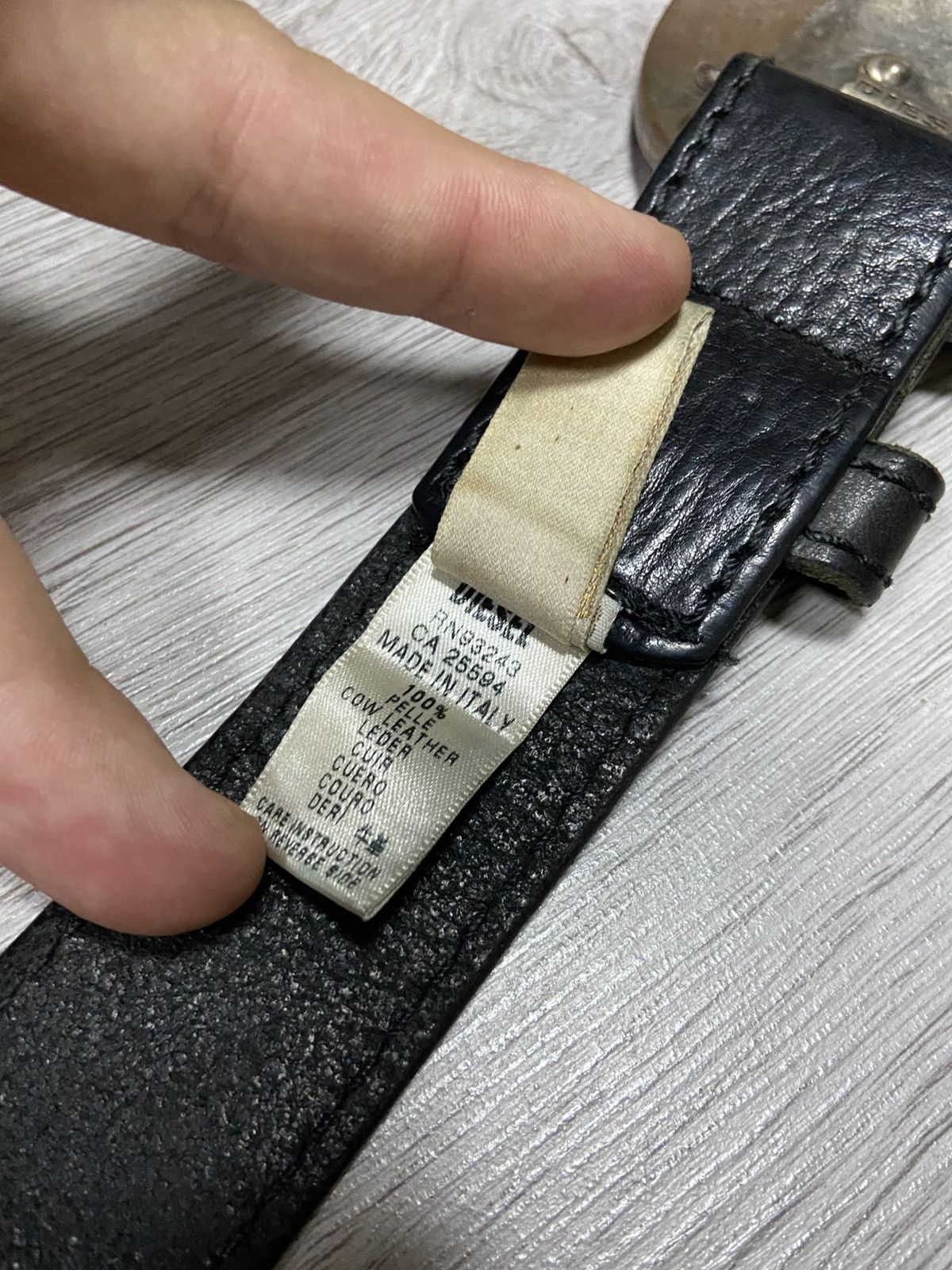 Diesel Diesel RARE vintage big punk head curve buckle leather belt Size ONE SIZE - 8 Thumbnail