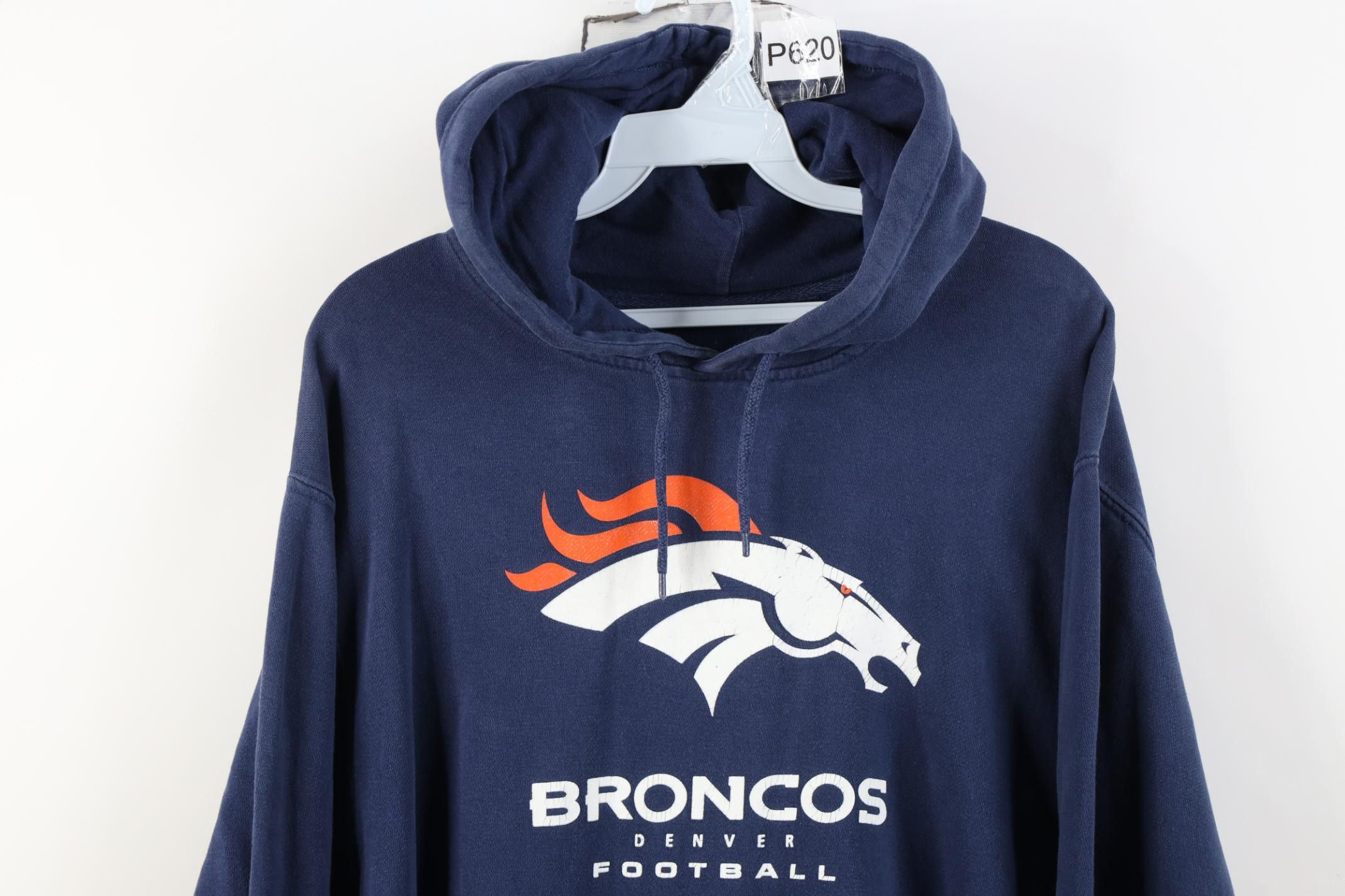 Vintage Vintage Denver Broncos Football Hoodie Sweatshirt Blue Size US L / EU 52-54 / 3 - 2 Thumbnail