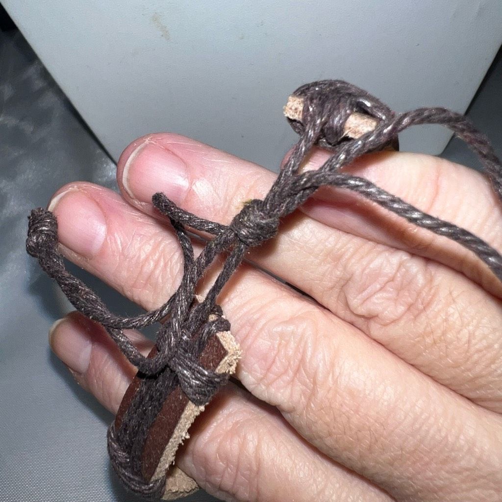 Other Leather and Silver Tone Scorpio Hand Made Bracelet Size ONE SIZE - 4 Thumbnail