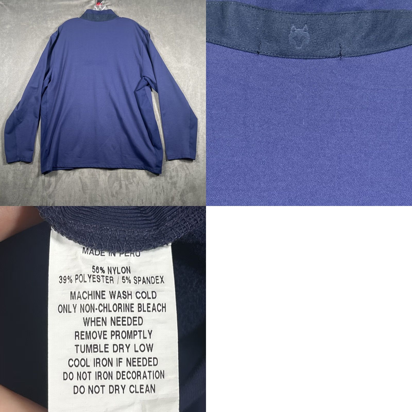 Vintage Greyson Golf Pullover Sweater Mens XXL Blue Performance Stretch 1/4 Zip Size US XXL / EU 58 / 5 - 8 Thumbnail