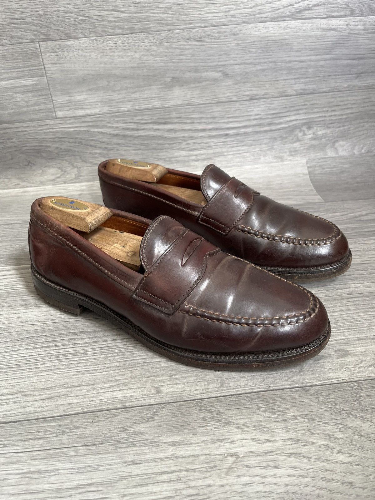 Alden Alden shell cordovan penny loafers Size US 8.5 / EU 41-42 - 8 Thumbnail