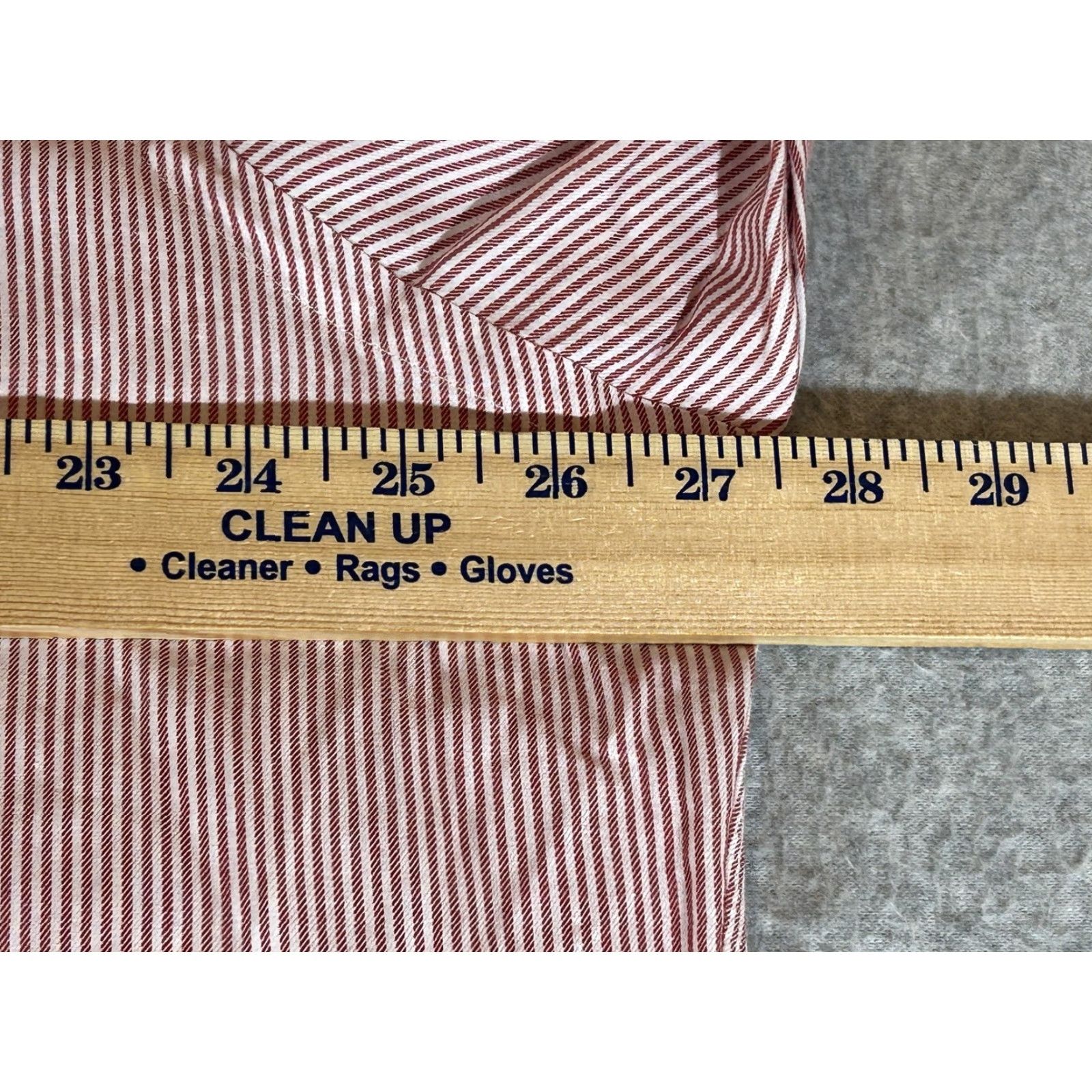 Ralph Lauren Ralph Lauren Dress Shirt Men XL Red Stripe Button-Down Collar 17 34/35 Classic Fit Yarmouth Poly Logo Size 46R - 4 Thumbnail