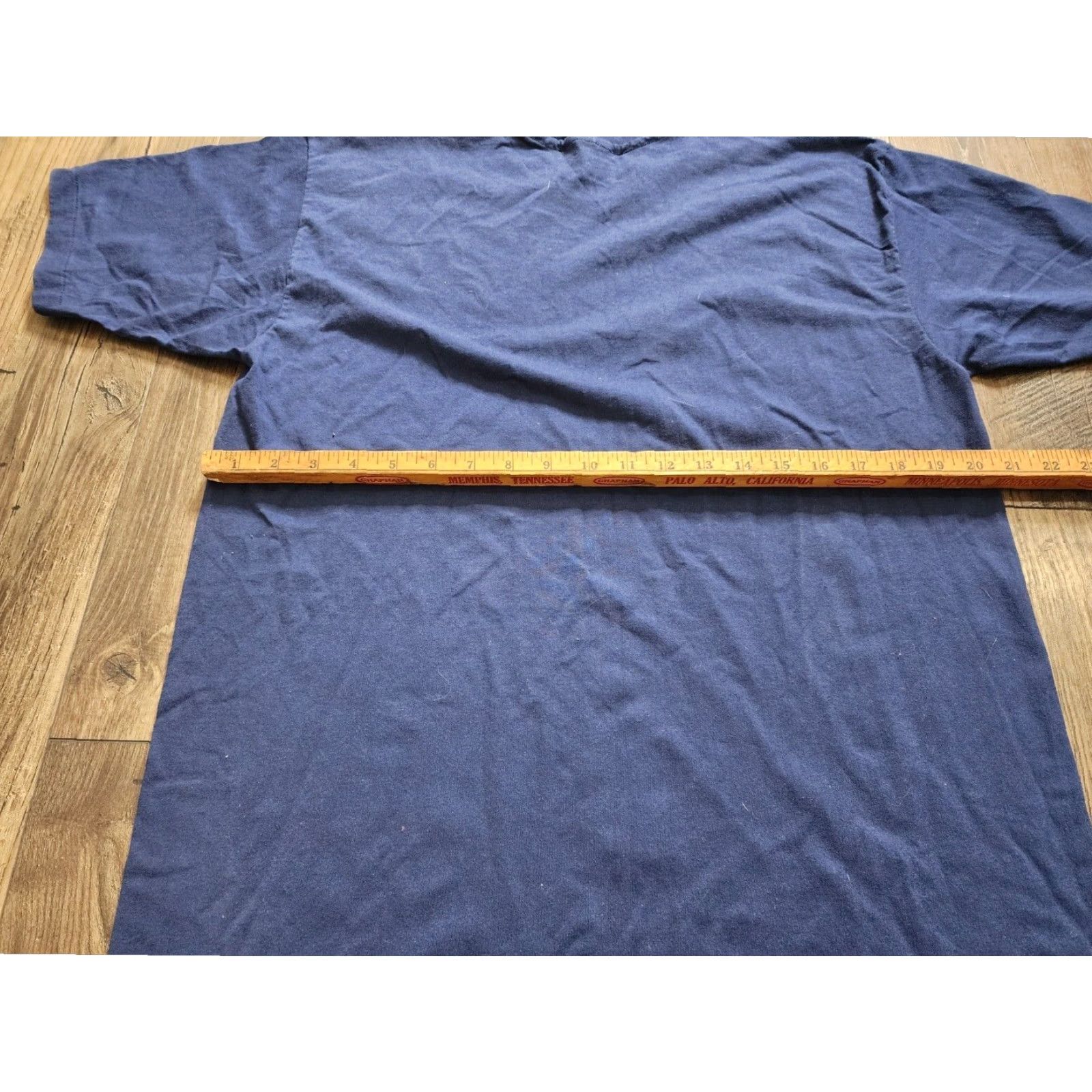 Hanes VINTAGE Hanes Mens XL Long Sleeve Blue T Shirt Size US XL / EU 56 / 4 - 4 Thumbnail