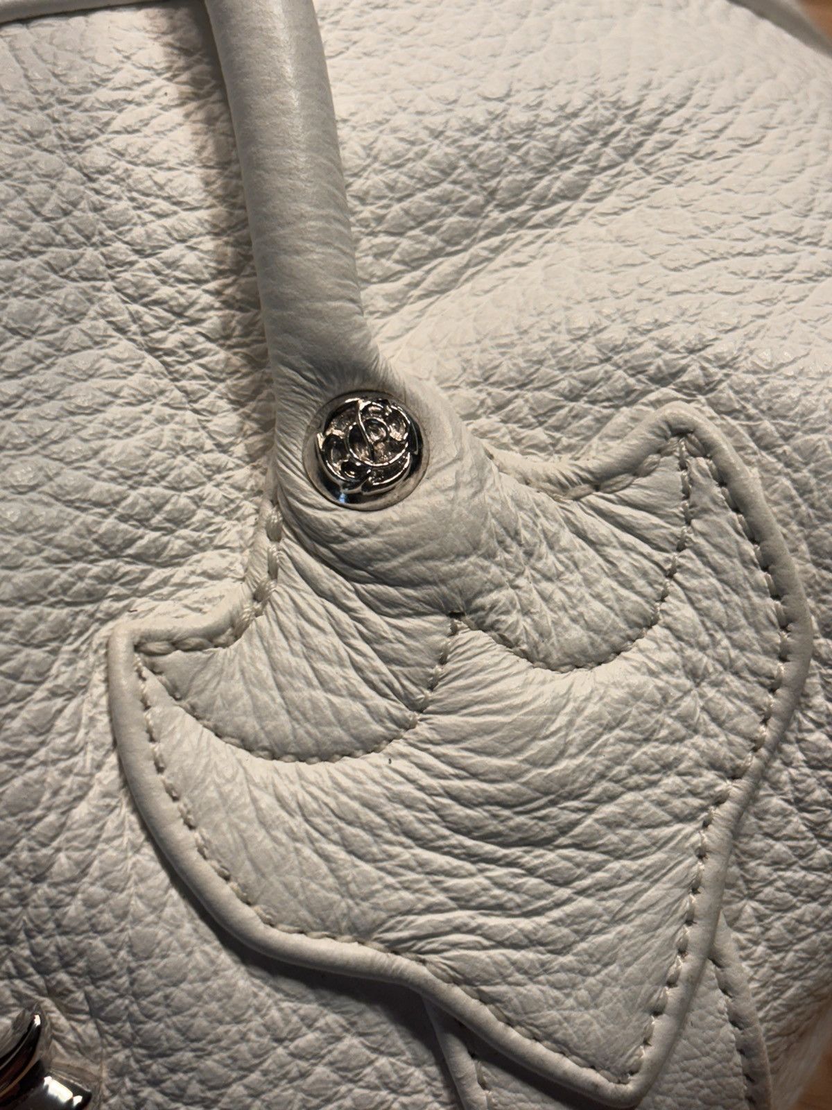 Chrome Hearts Chrome Hearts White Leather Monica Bag With Silver Cross Size ONE SIZE - 13 Thumbnail
