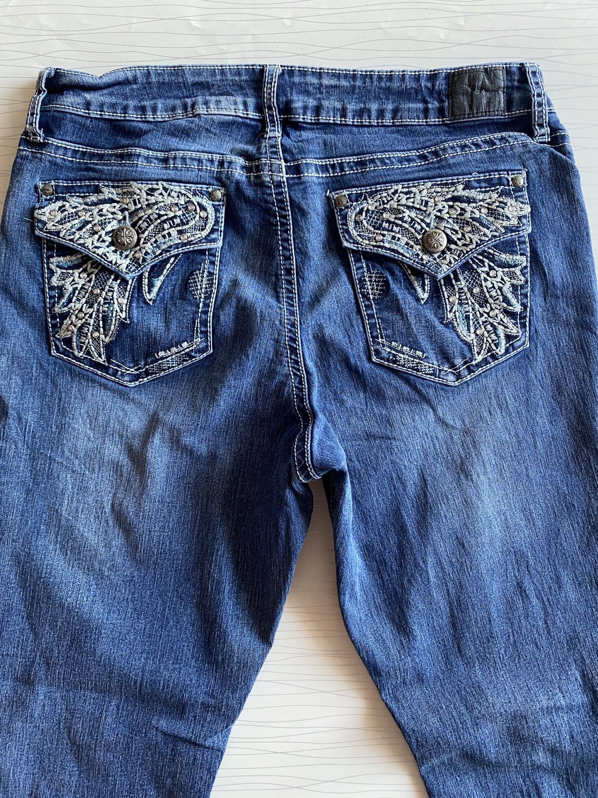 If Six Was Nine Japanese brand love indigo flare denim Size US 34 / EU 50 - 11 Thumbnail
