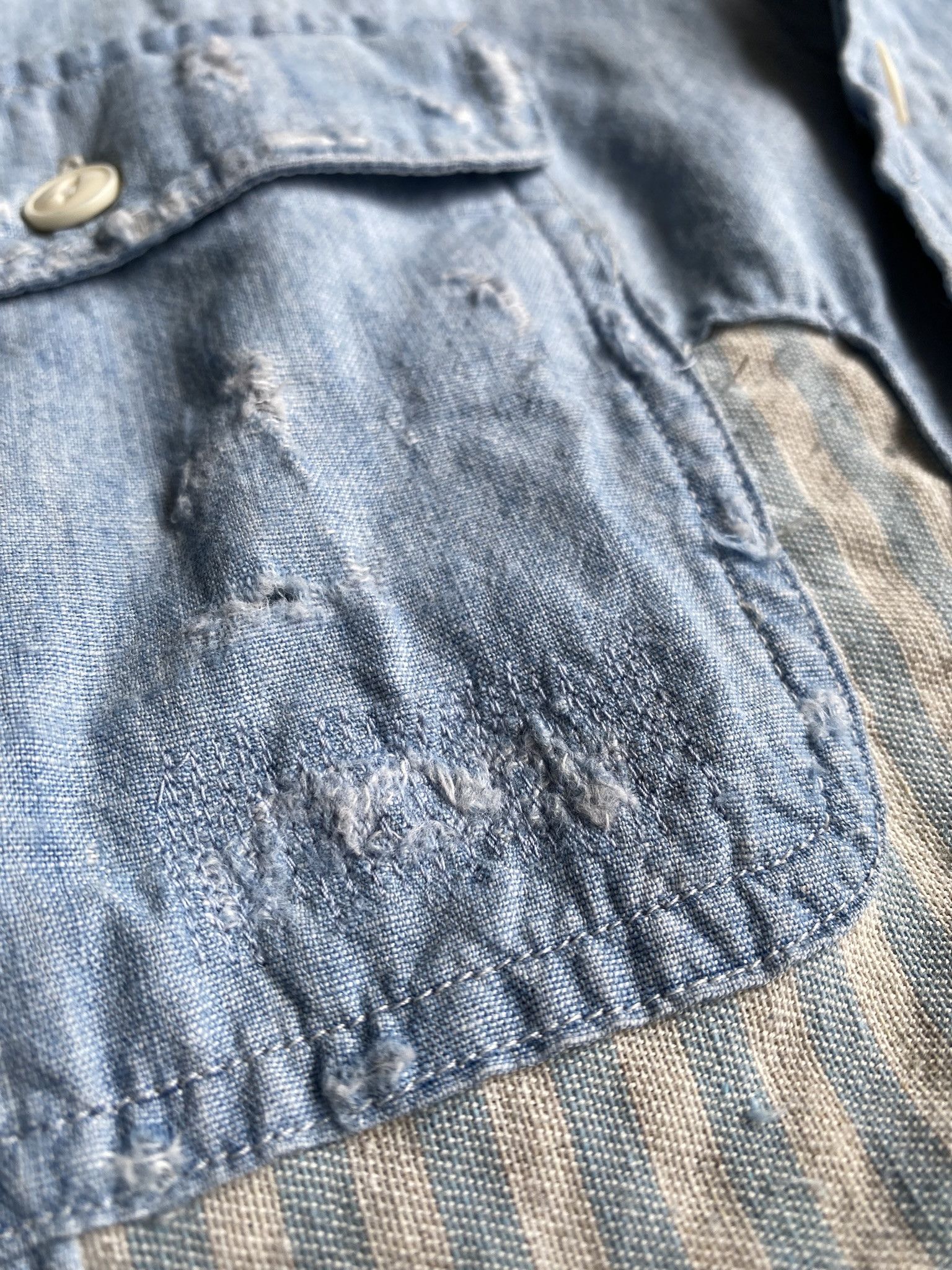 Kapital Worn-In Chambray Shirt Size US M / EU 48-50 / 2 - 12 Thumbnail