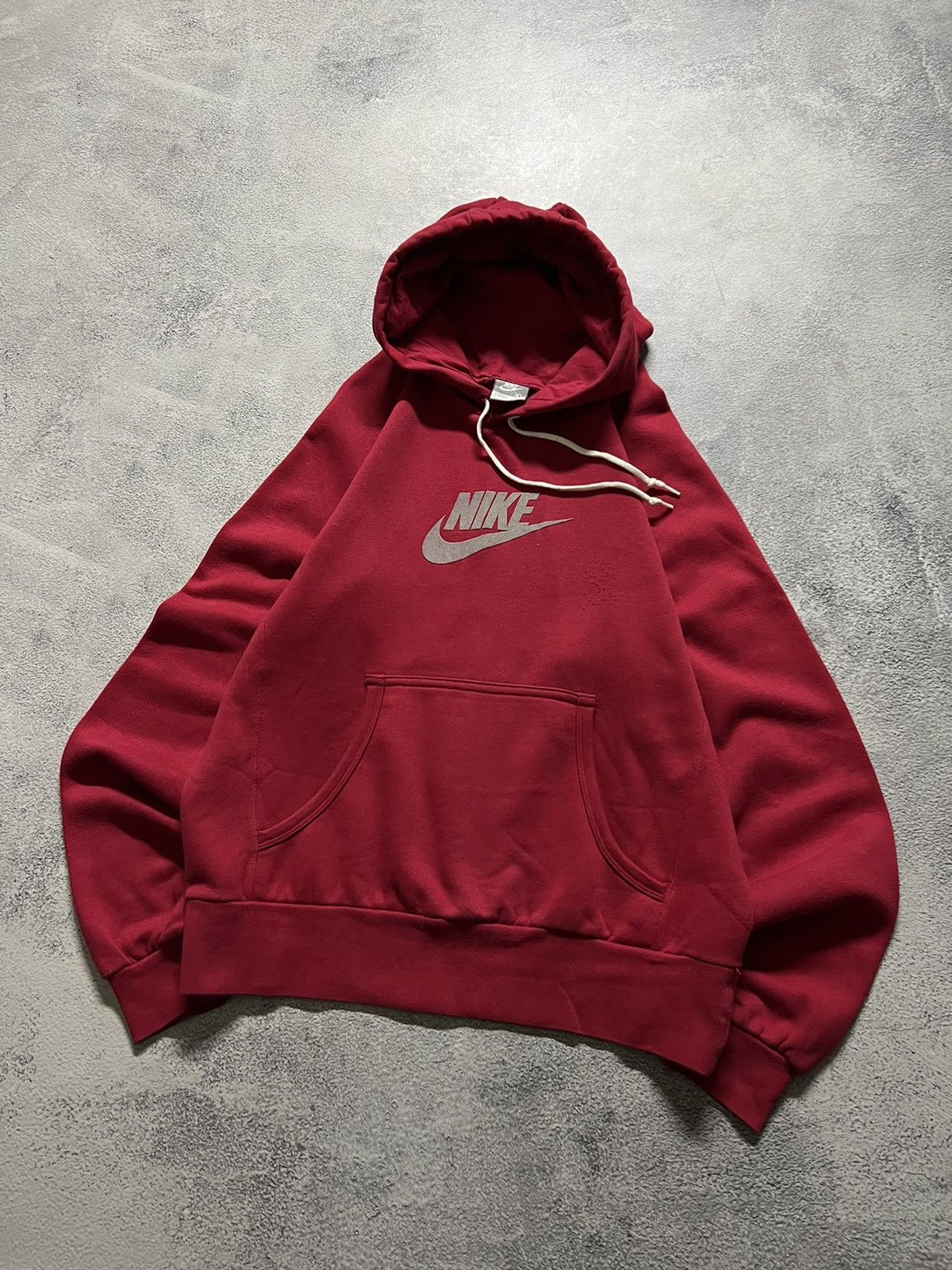 Nike × Vintage Vintage Y2k Nike ❤️ Velour Spell Out Big Logo Hoodie 00’s Size US S / EU 44-46 / 1 - 3 Thumbnail