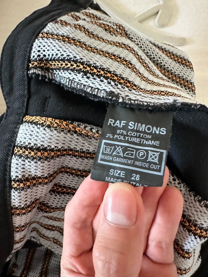 Raf Simons Raf simons Classic black and white LOGO black denim shorts Size US 28 / EU 44 - 5 Thumbnail