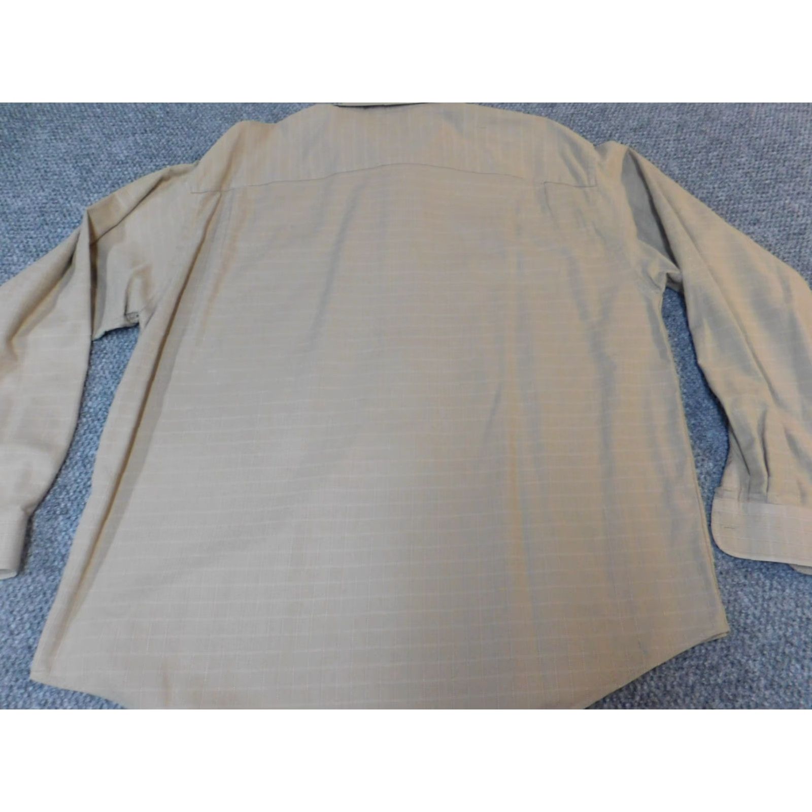 Geoffrey Beene Geoffrey Beene Mens Button-Down Shirt XL Plaid Beige Casual Regular Size US XL / EU 56 / 4 - 6 Thumbnail