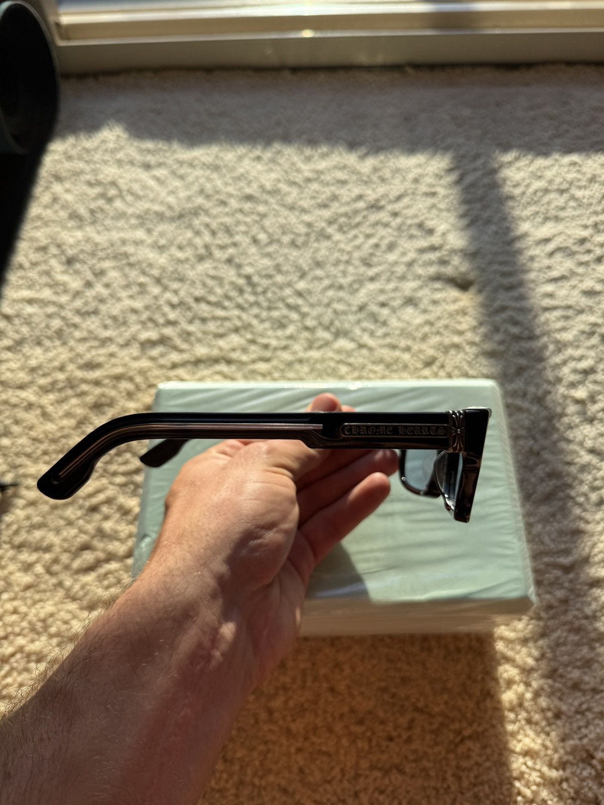 Chrome Hearts Chrome Hearts 2 THICK Black Eyeglasses – Sterling Silver Size ONE SIZE - 5 Thumbnail