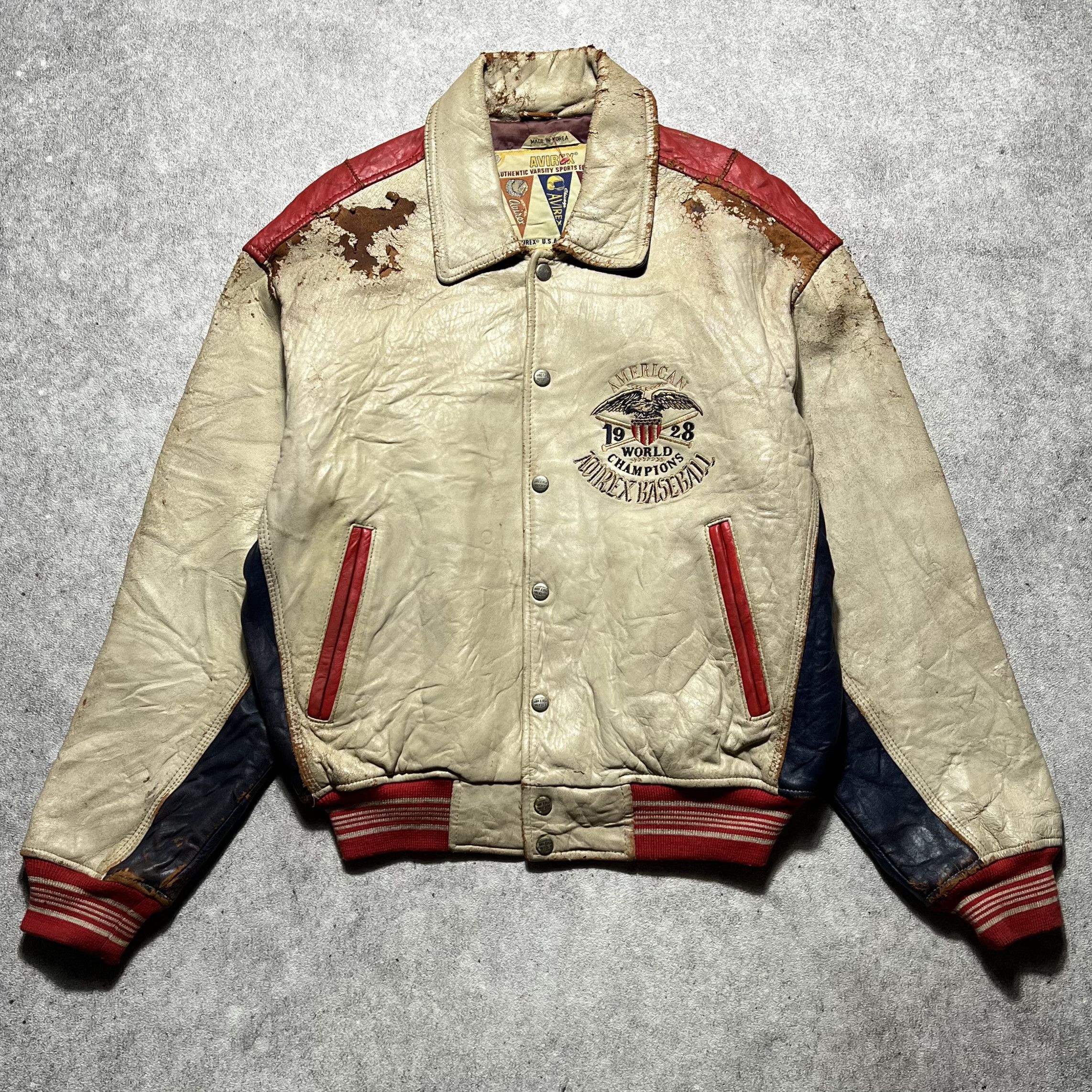Avirex AVIREX CHOCTAW INDIAN VARSITY FOOTBALL JACKET | Grailed