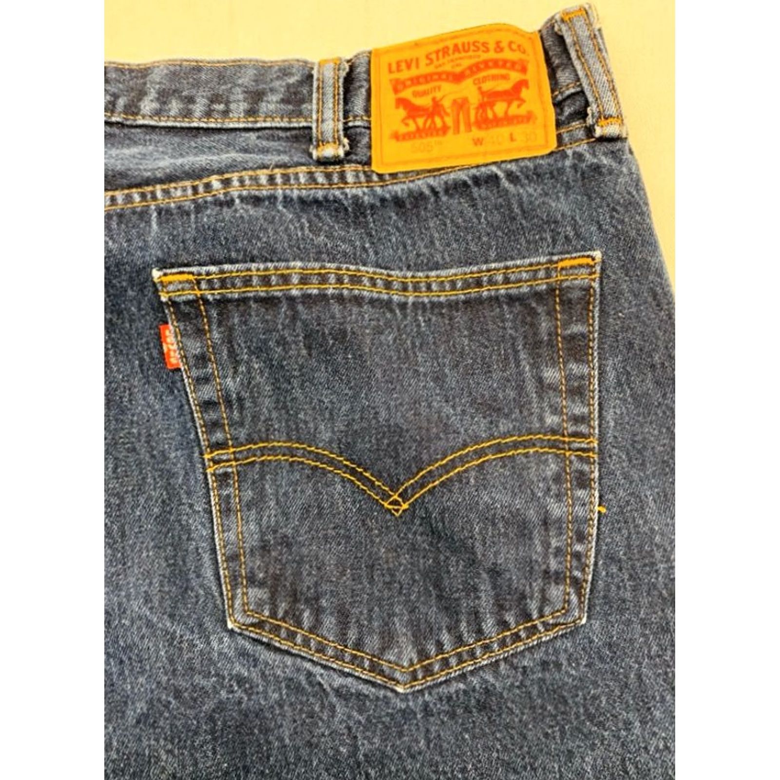 Levi's Levi's 505 Jeans Mens 40x30 Blue Denim Cotton 5-Pocket Regular Straight Levi's 500 Series Jeans Mens 40 30 Denim 505 Straight Size US 40 / EU 56 - 7 Thumbnail