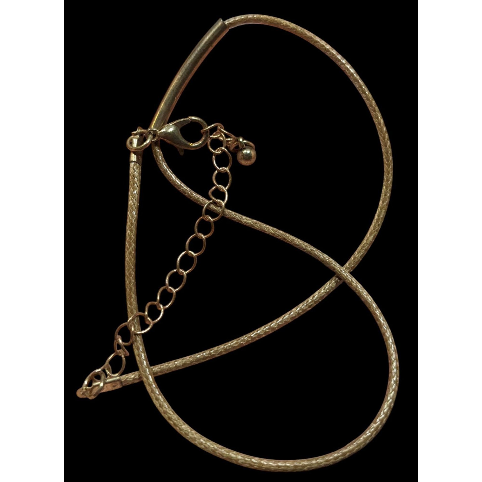 Other Minimalist Bohemian Copper Tube Accent On Brown Cord Size ONE SIZE - 3 Thumbnail
