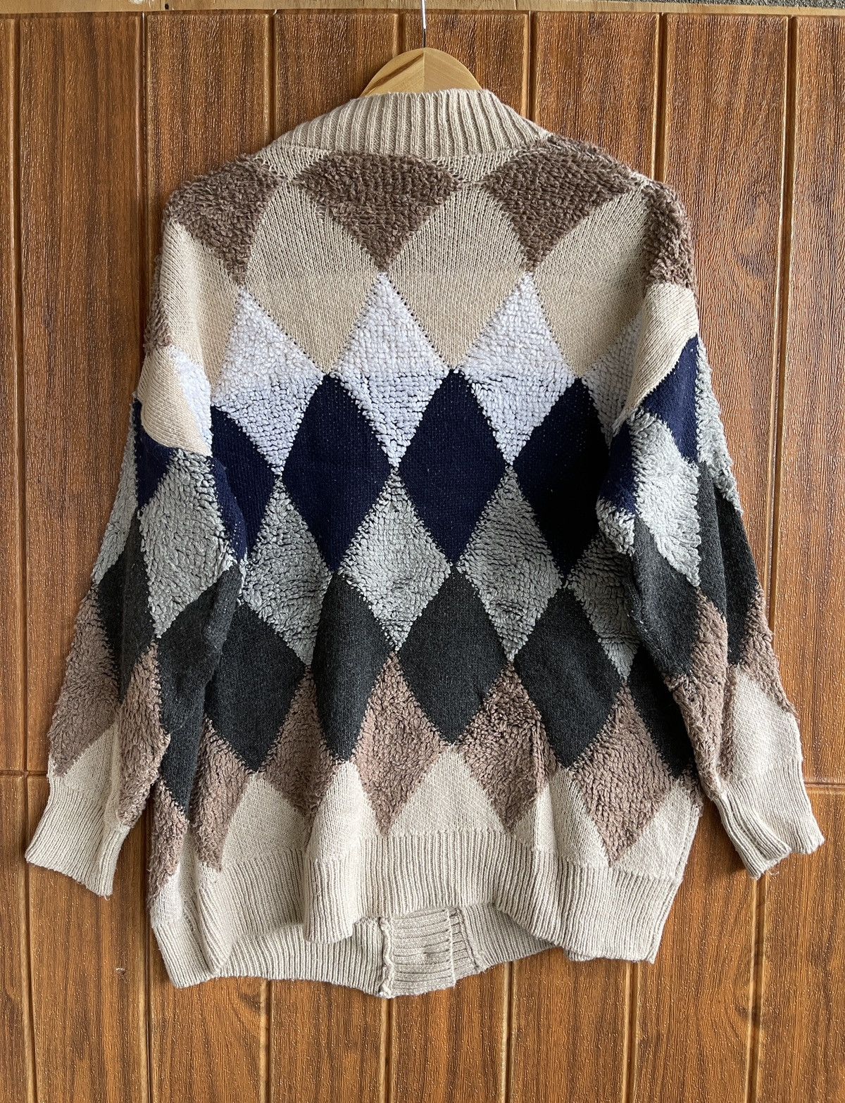 Aran Isles Knitwear × Japanese Brand Last Drop🔥Rare🔥Kurt Cobain Cardigan Knitwear Nice Colour Size US XL / EU 56 / 4 - 3 Thumbnail
