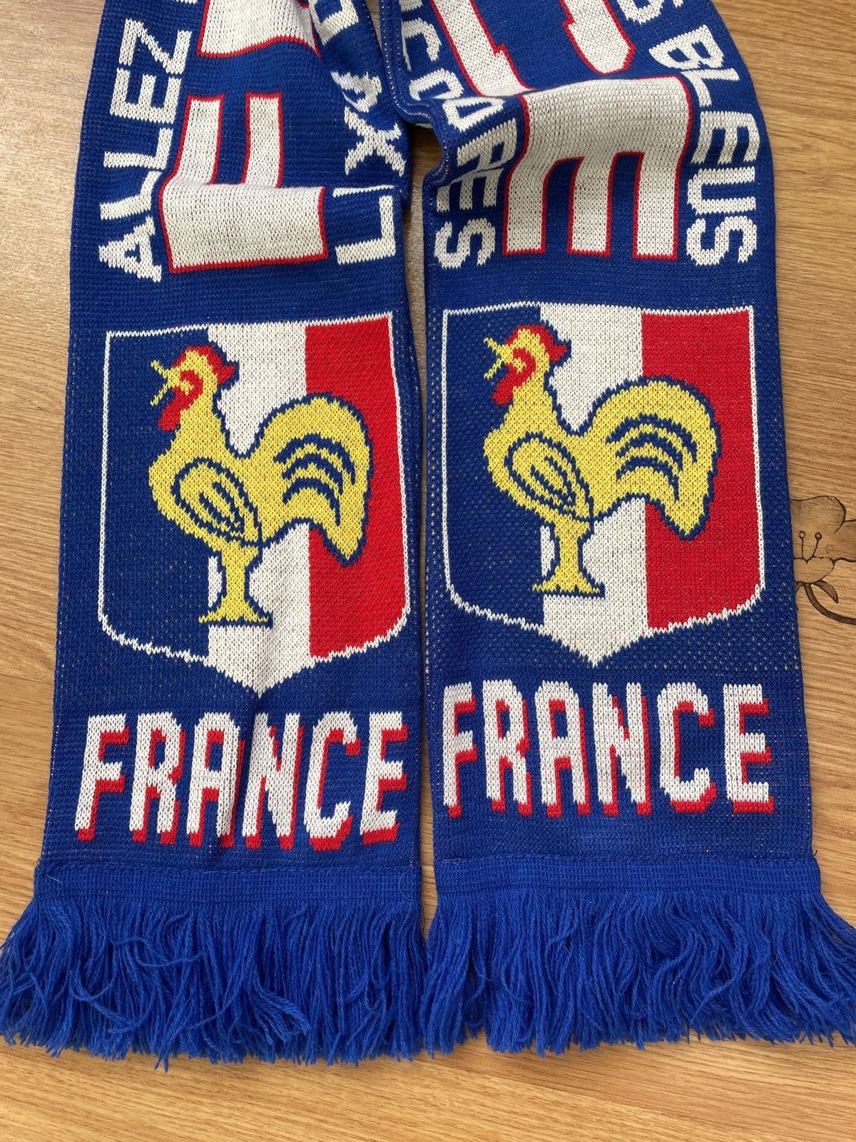 Vintage Vintage France National Team Allez Les Bleus football scarf Size ONE SIZE - 6 Thumbnail