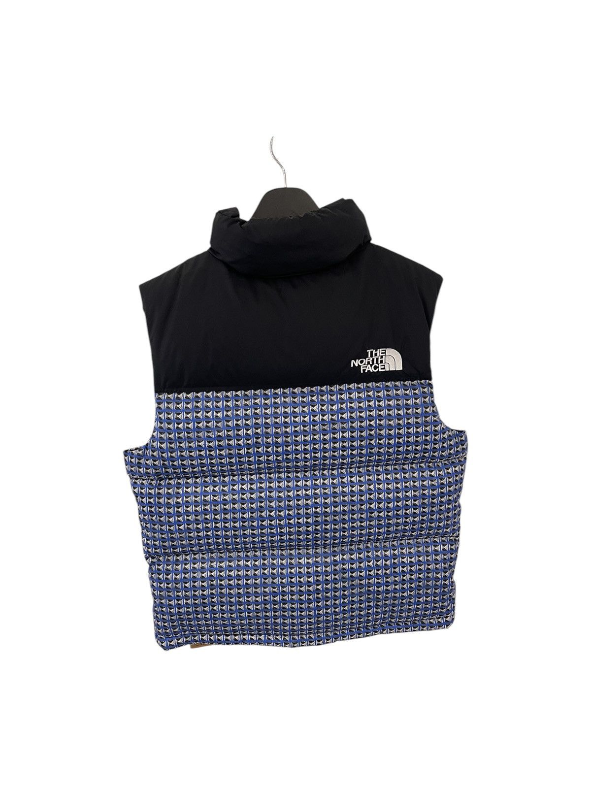 Supreme × The North Face Blue stud print nuptse vest Size US S / EU 44-46 / 1 - 2 Thumbnail
