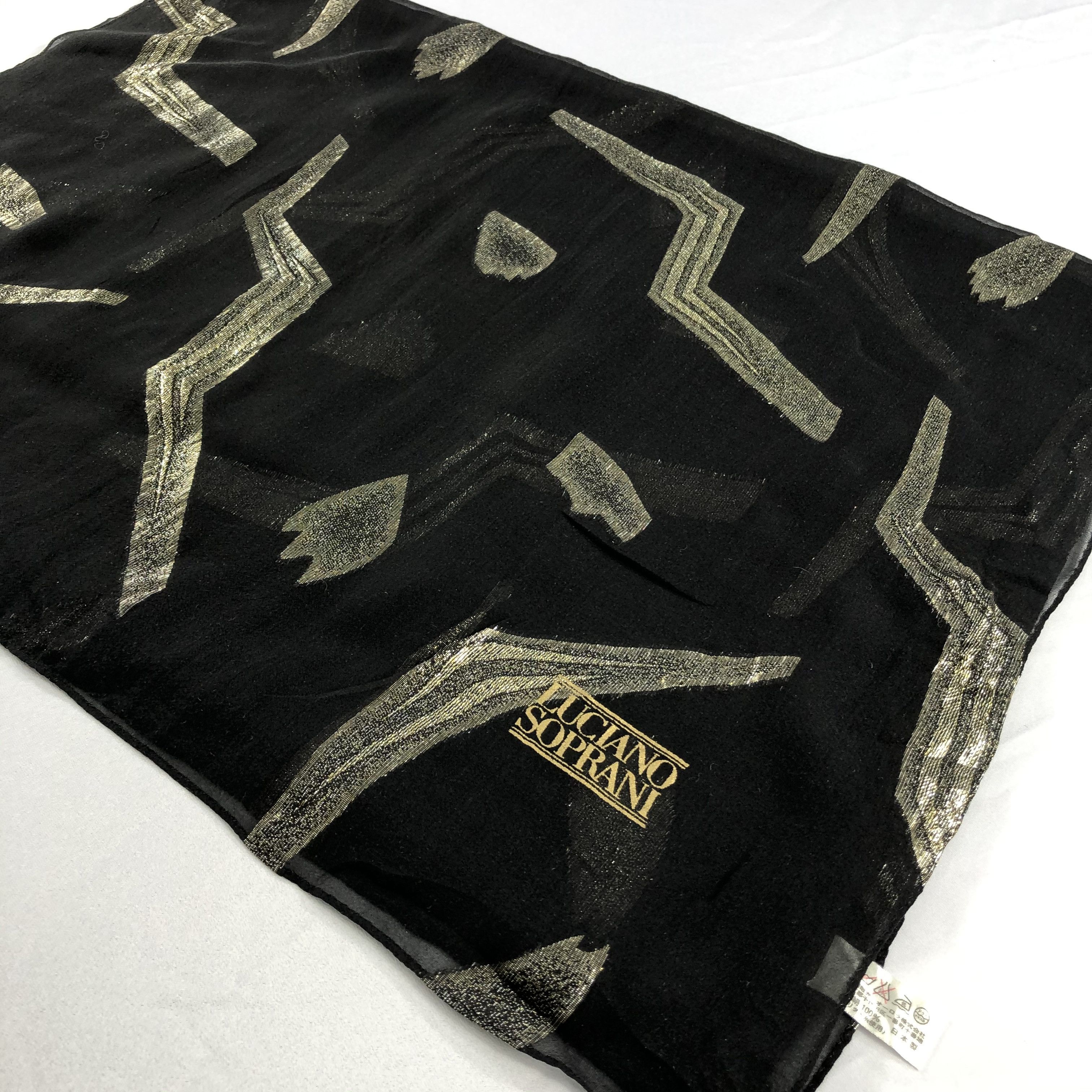 Vintage Vintage Luciano Soprani Silk Scarf Size ONE SIZE - 4 Thumbnail