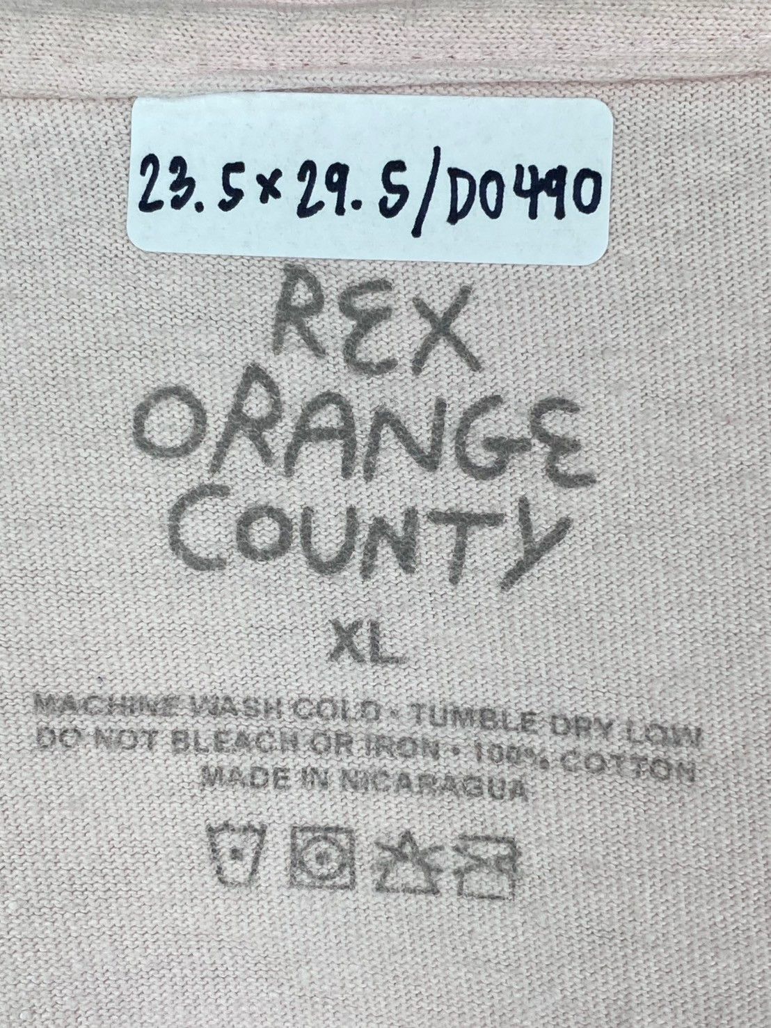 Band Tees Rex Orange County Who Cares? T-Shirts DO490 Size US XL / EU 56 / 4 - 4 Thumbnail