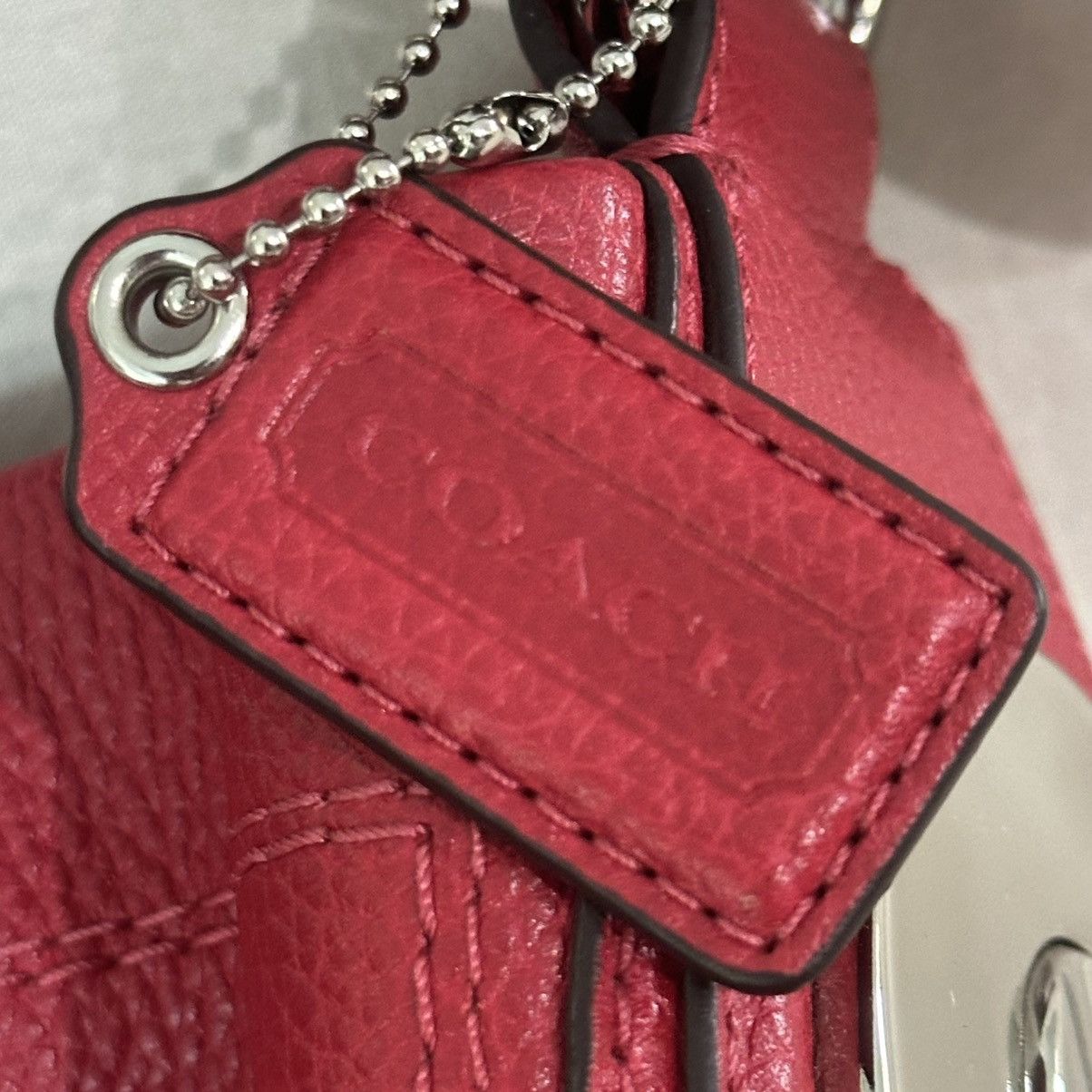 Coach COACH red leather purse/handbag Size ONE SIZE - 2 Thumbnail