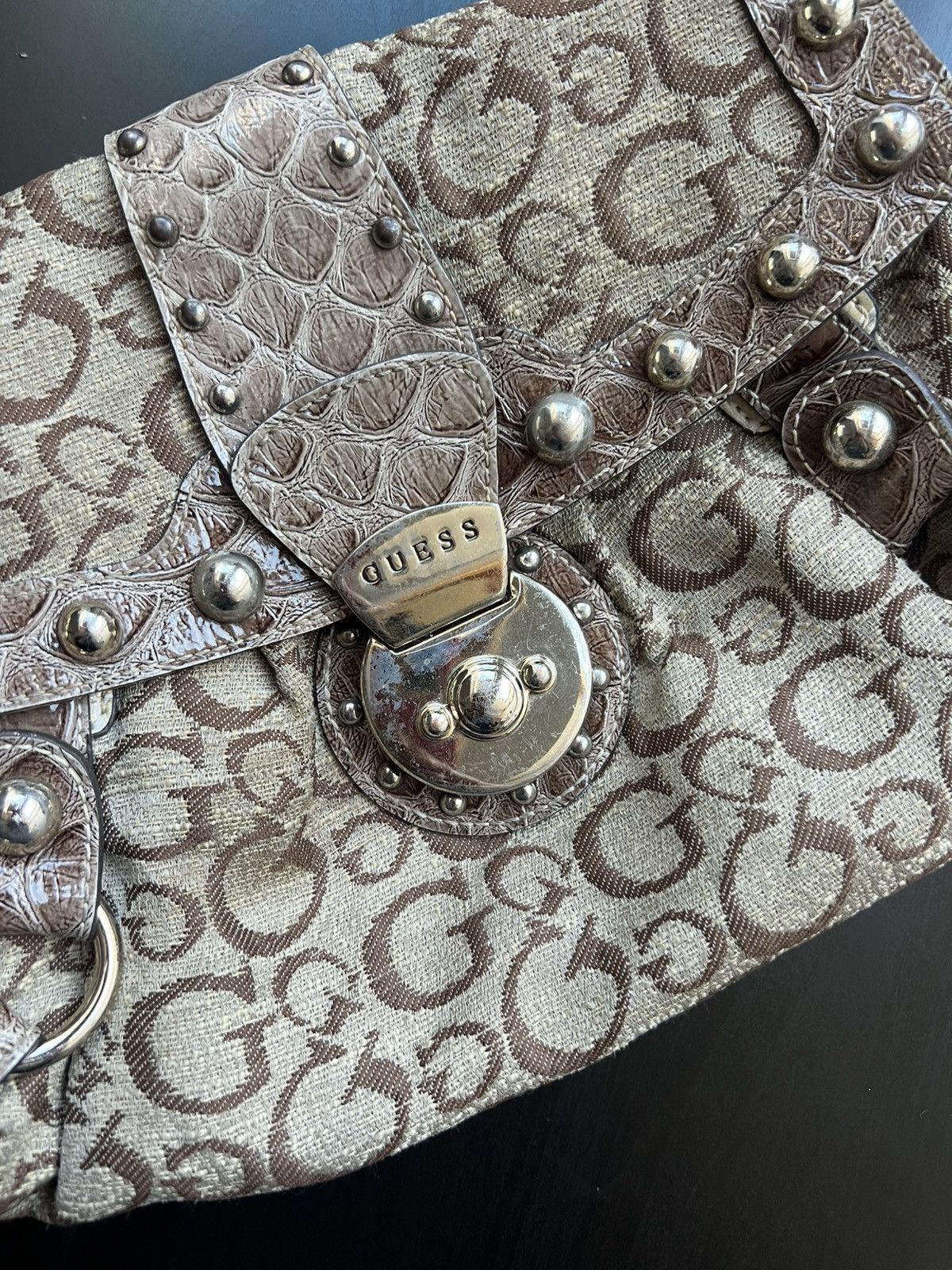 Guess Vintage y2k monogram guess shoulder bag Size ONE SIZE - 4 Thumbnail