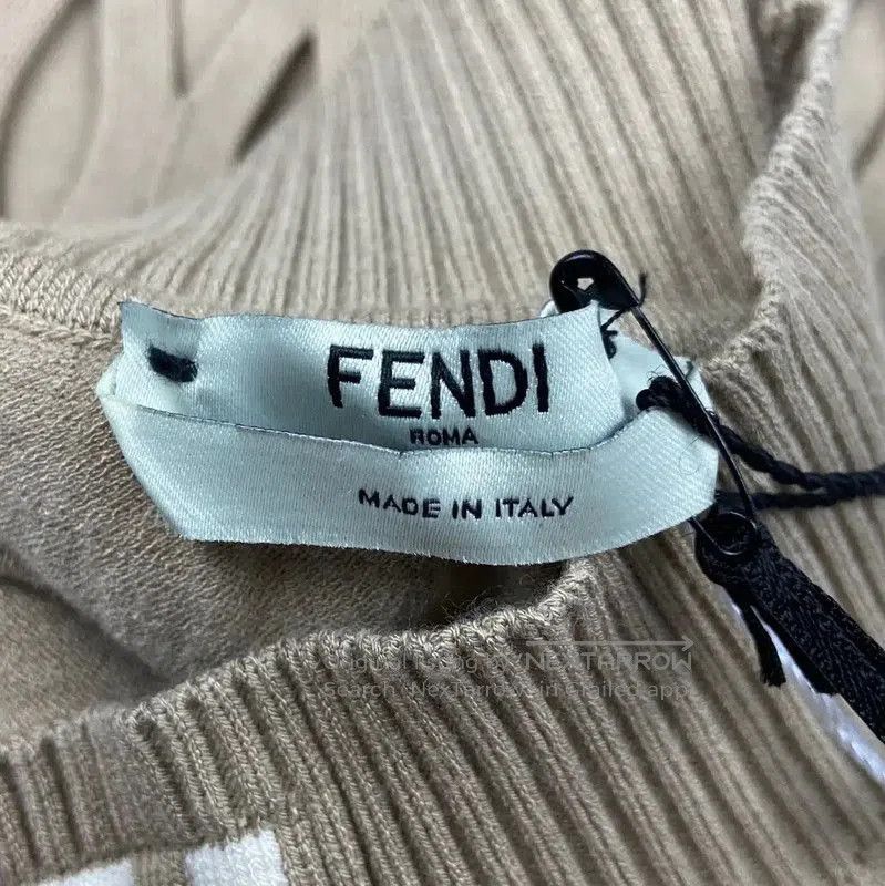 Fendi Fendi Beige Ladies’ Knit Midi Skirt . Size 23" - 4 Thumbnail